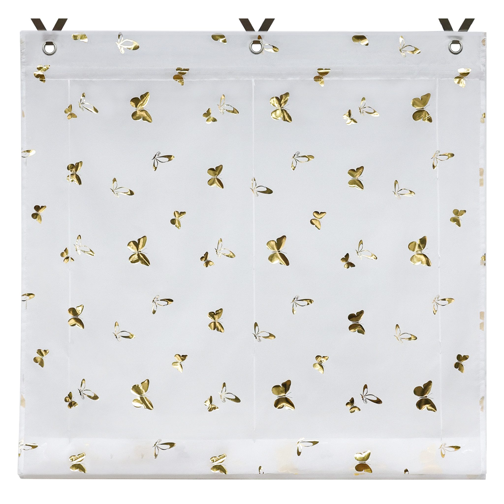 Joyswahl Raffrollo Daria, mit Hakenaufhängung, Ösenrollo mit Glanzdruck günstig online kaufen