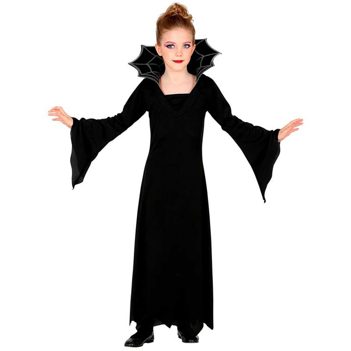 Widmann S.r.l. Hexen-Kostüm Kostüm Kid Vampirin (Kleid, Kragen)