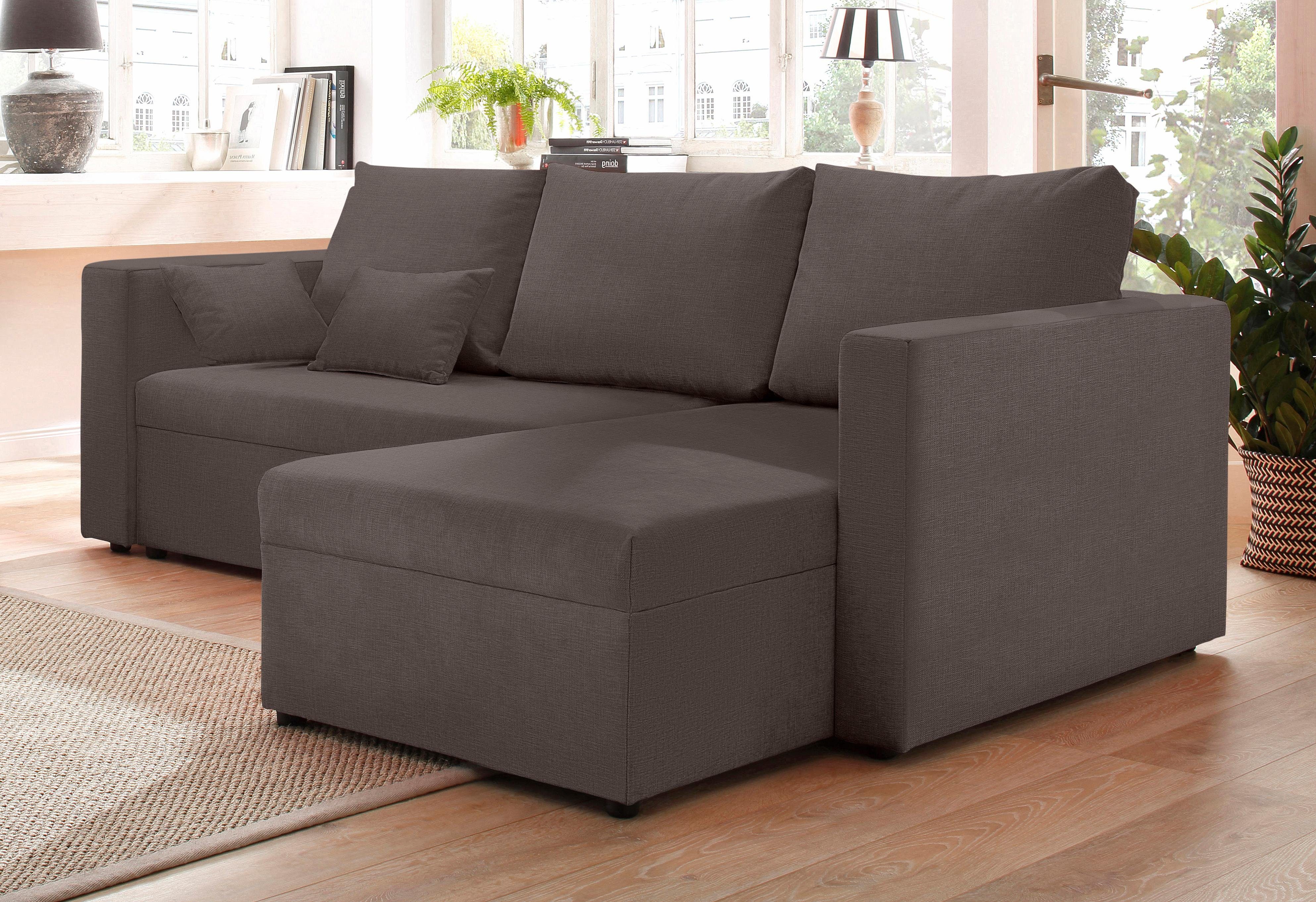 Home affaire Ecksofa Pur L-Form, wahlweise günstig online kaufen