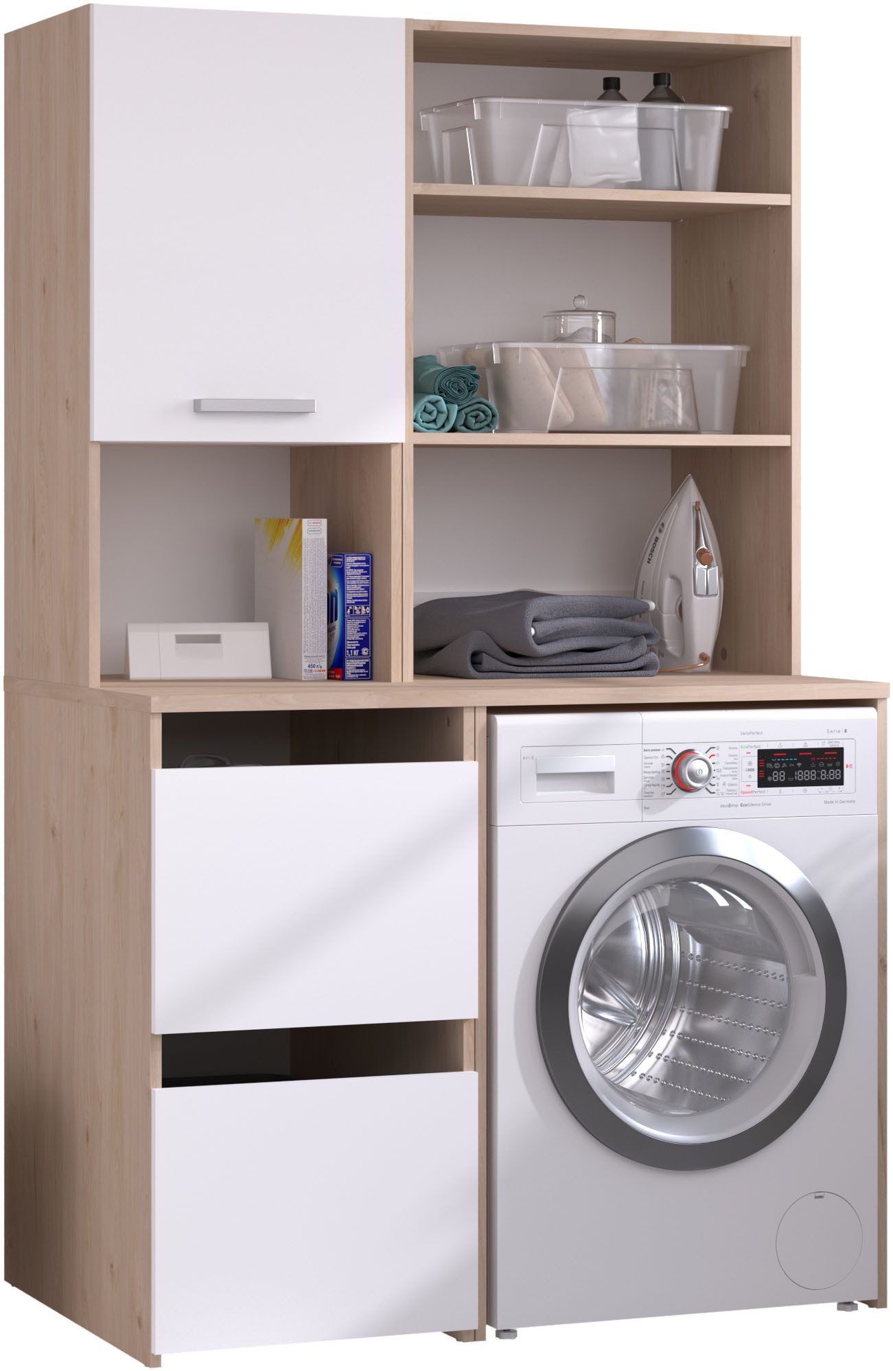 Parisot Mehrzweckschrank-Set Laundry 4, (Set, 2-St)