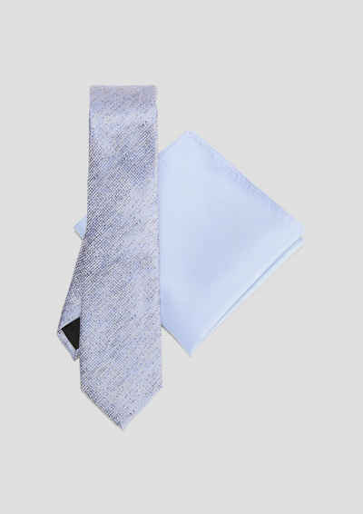 s.Oliver BLACK LABEL Hosenträger Accessoires-Box mit Krawatte und Tuch