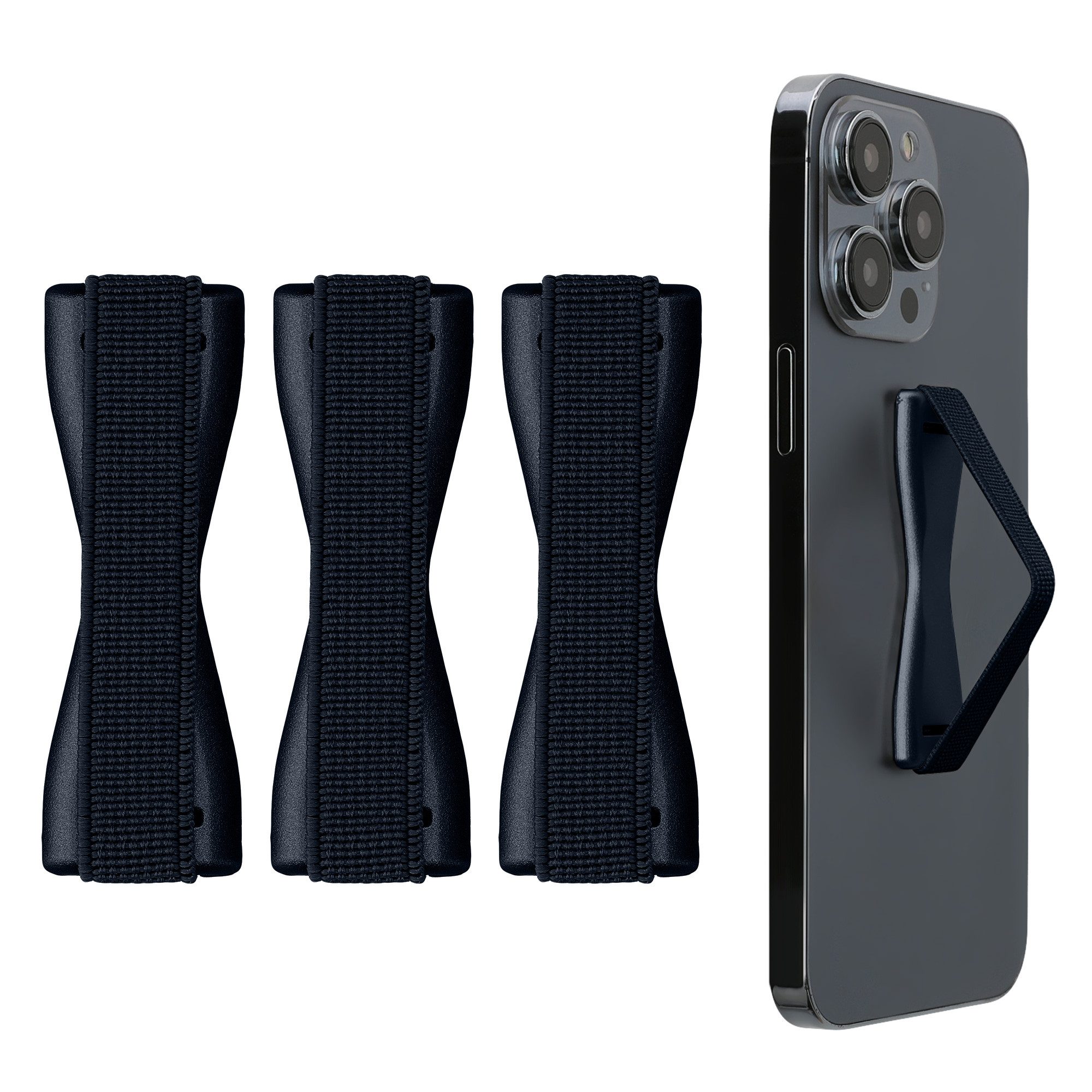 kwmobile Поп-сокеты Smartphone Fingerhalter 3 Set, (3-tlg., Handy Halter Griff Halterung Einhandbedienung - 3x Handyhalter)