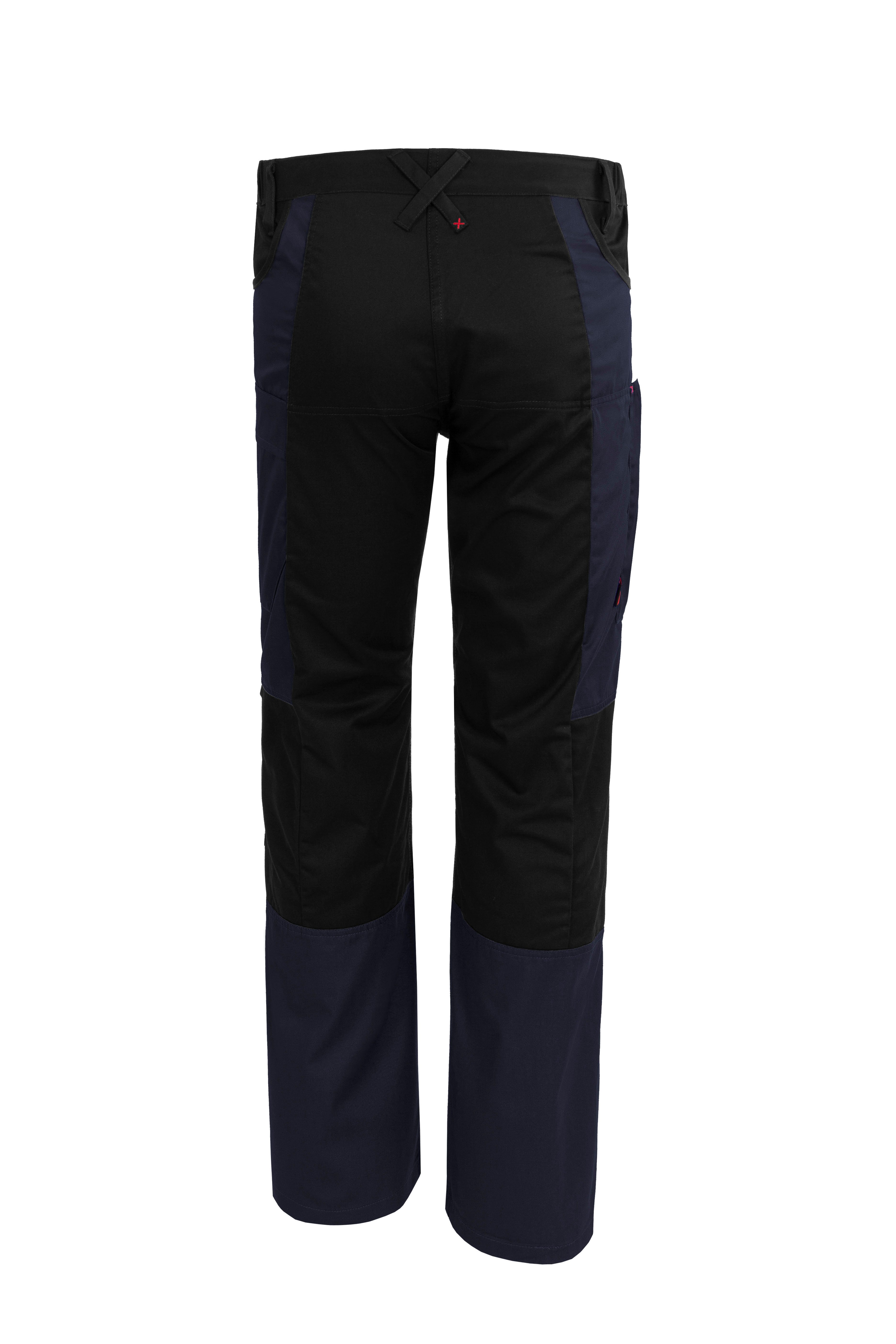 Qualitex Workwear Arbeitsbundhose "X-Serie" X-treme strapazierfähige Arbeitshose - faserverstätkt (1-tlg) Werkstatthose, 9 Taschen, Bundhose mit vorgeformter Kniepolstertasche