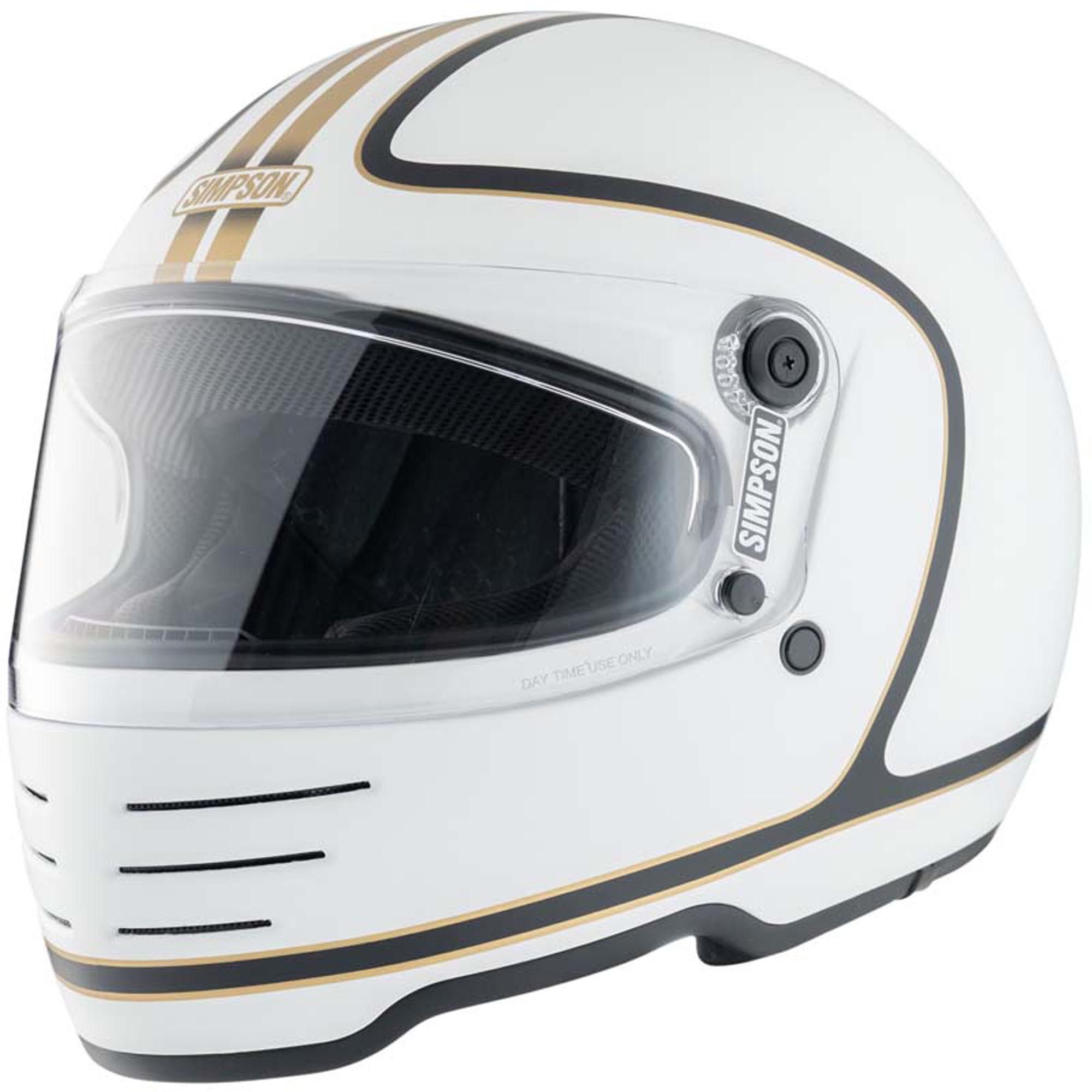 Simpson Motorradhelm M62 Hondo Carbon Motorrad Helm, vorbereitet für Kommunikationssystem,Pinlockscheibe enthalten