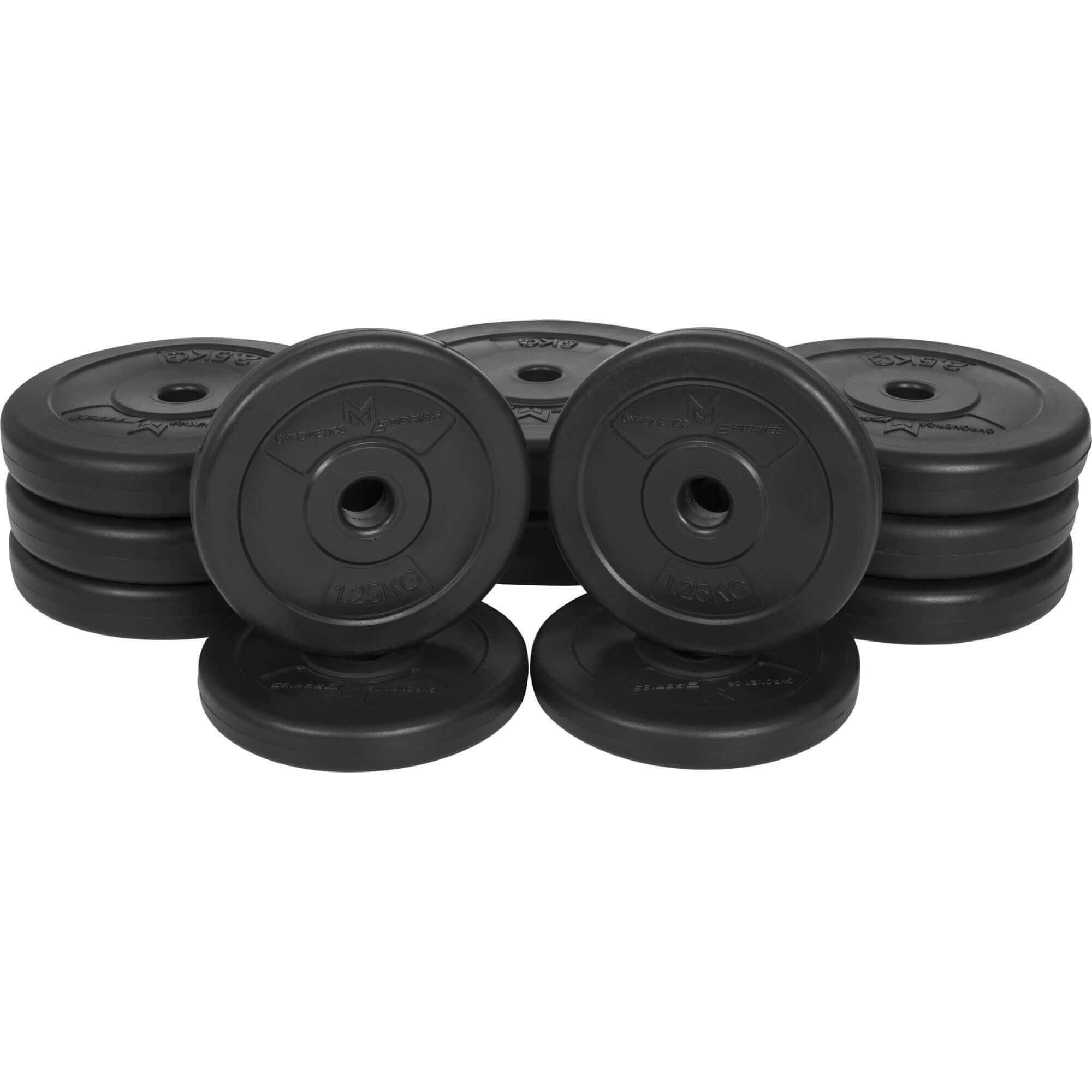 GYRONETICS Hantelscheiben 30 kg Set, 25 mm, Kunststoff - Gewichtsscheiben, Hantelscheiben-Set, (1-tlg)