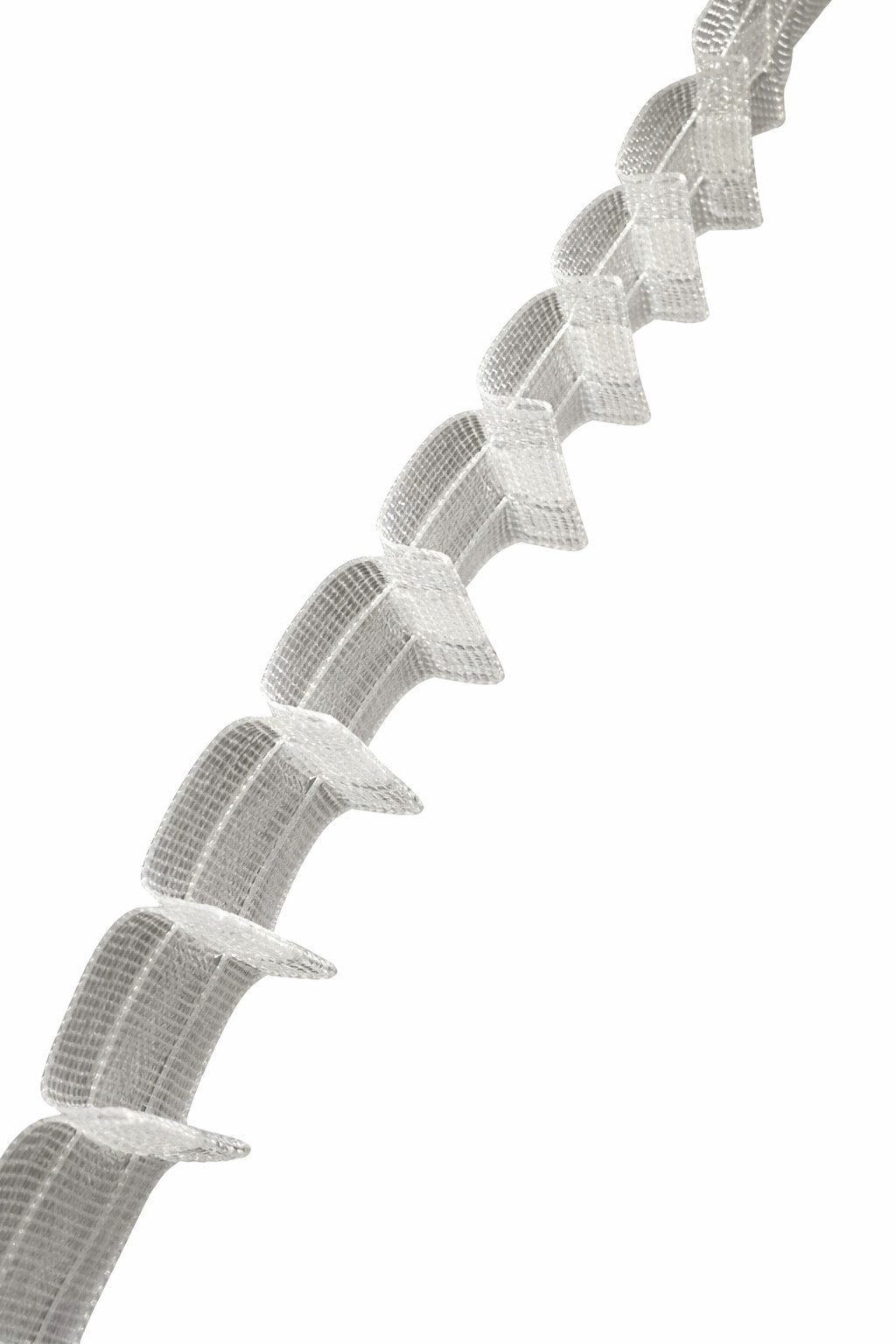 rewagi Vorhang Automatik Gardinenband Bleistiftfalte Transparent 23 mm L555, Verkaufseinheit 5 Meter