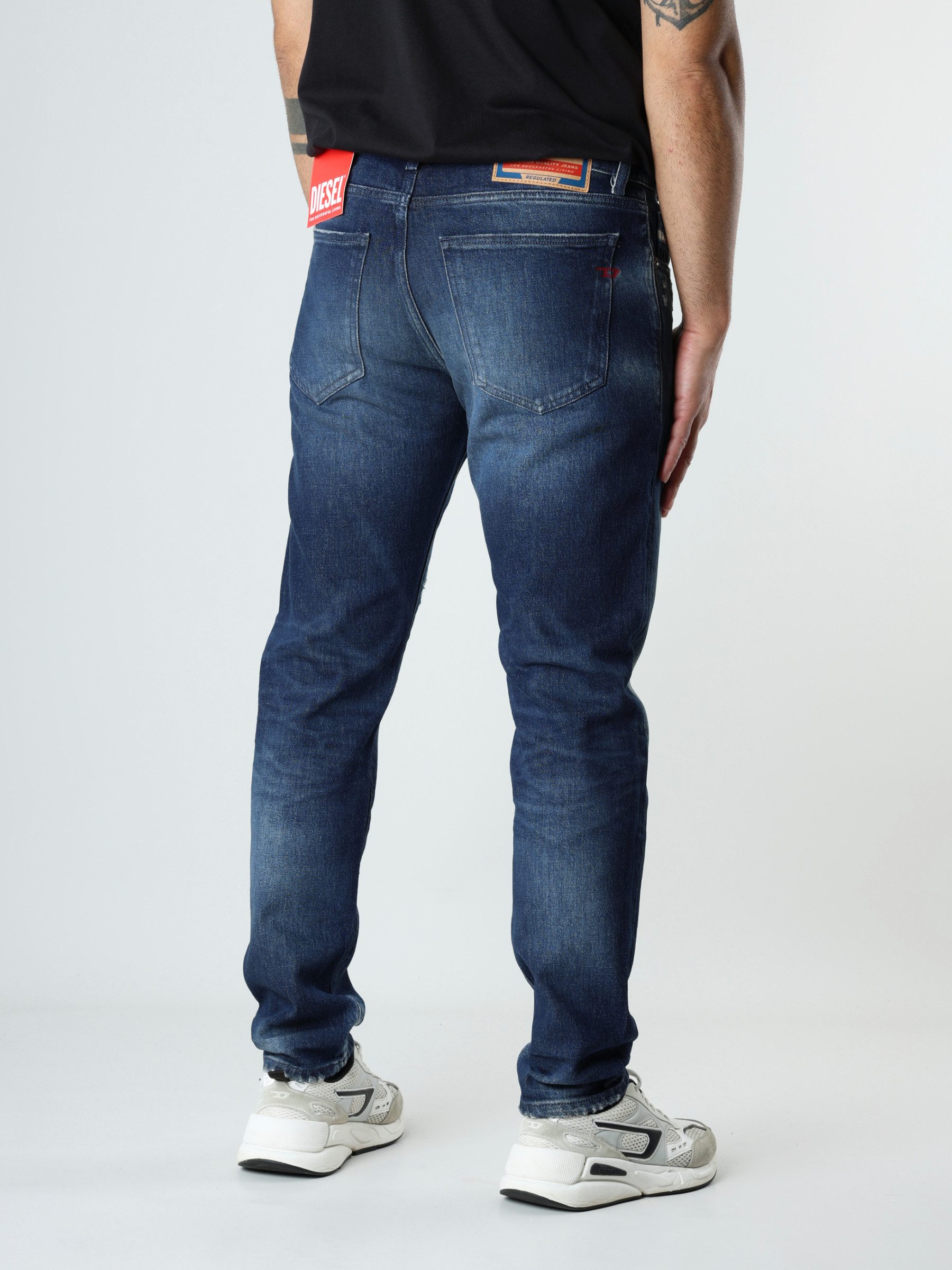 Diesel Slim-fit-Jeans Herren Jeans - 2019 D-STRUKT mittlere Leibhöhe, mittlerer Stretch