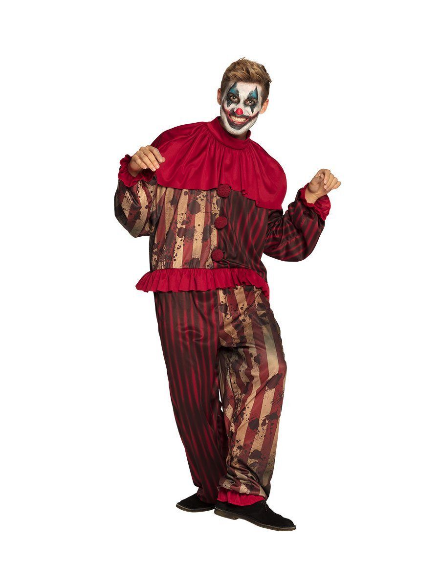 Boland Clown-Kostüm Horrorclown - Zirkus Halloween Kostüm Herren, Einfache Basics für furchterregende Clowns