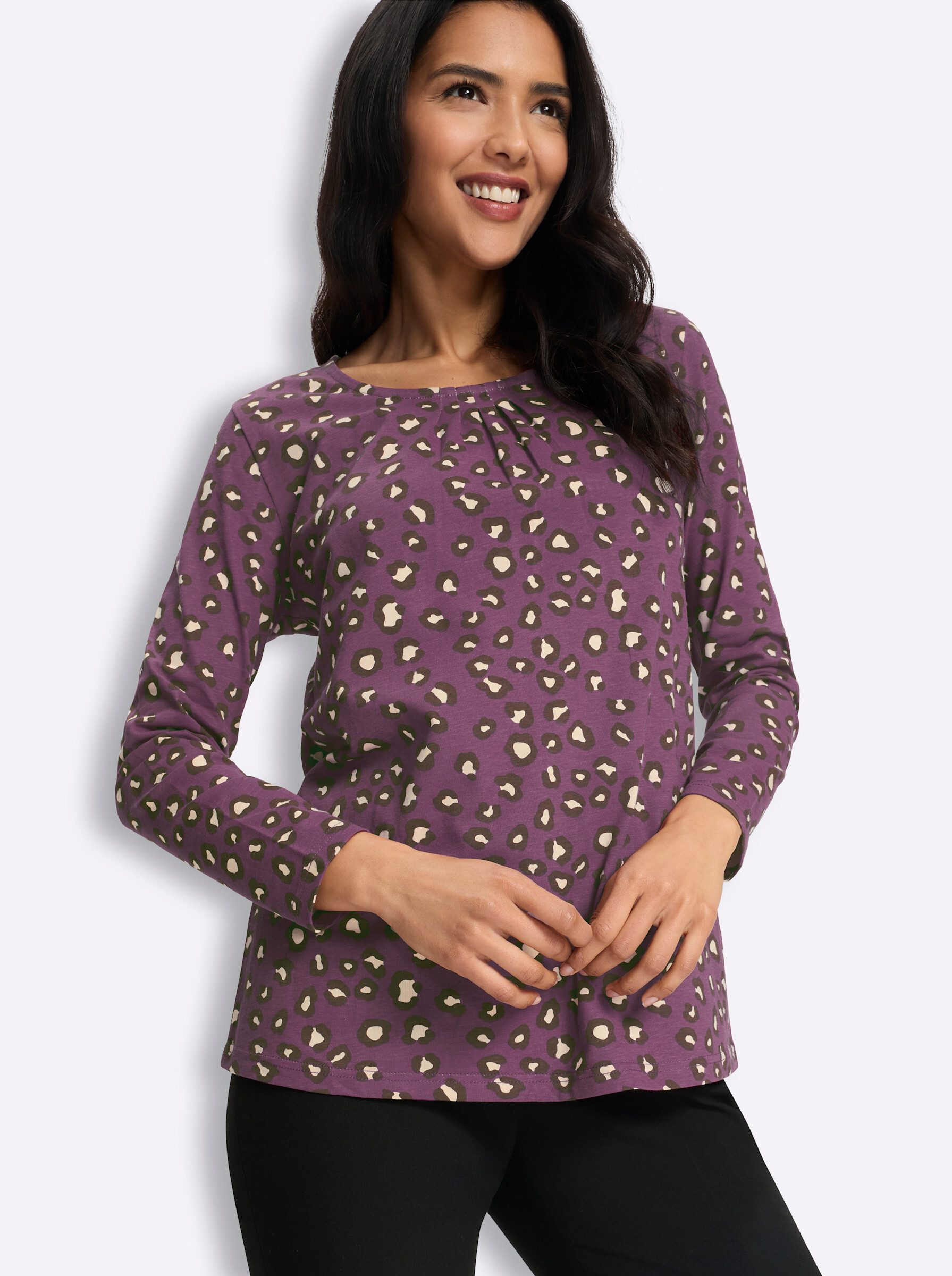 Sieh an! T-Shirt Druck-Shirt Langarm – Bild 5 von 5