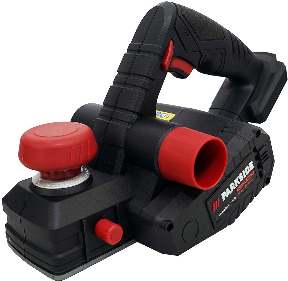 PARKSIDE PERFORMANCE® Akku-Falzhobel 20V Akku Hobel PPHA 20 (ohne Akku), Hobelbreite: 82 in mm, Im praktischen Aufbewahrungskoffer