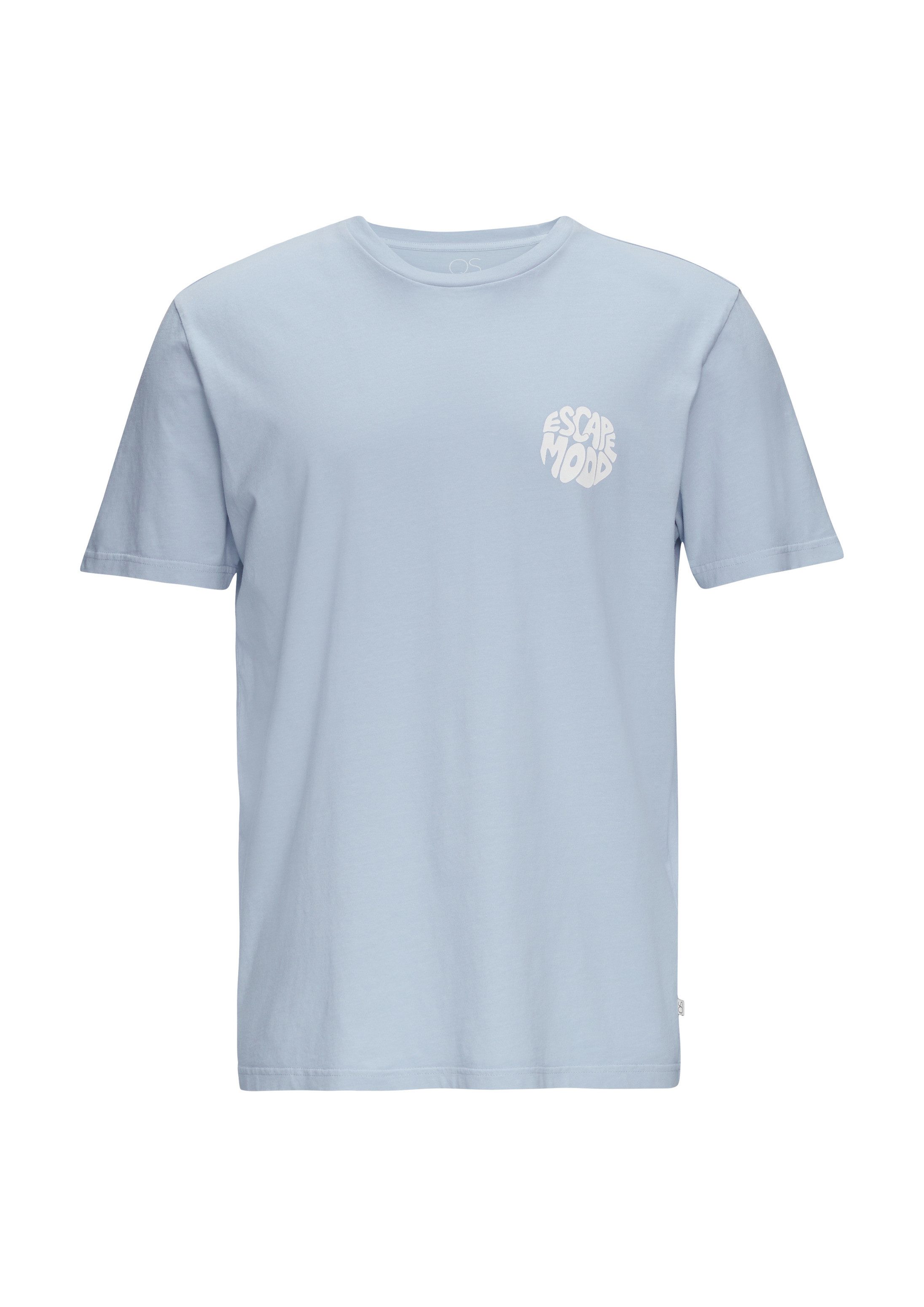 QS Kurzarmshirt T-Shirt T-Shirt mit Front- und Rückenprint