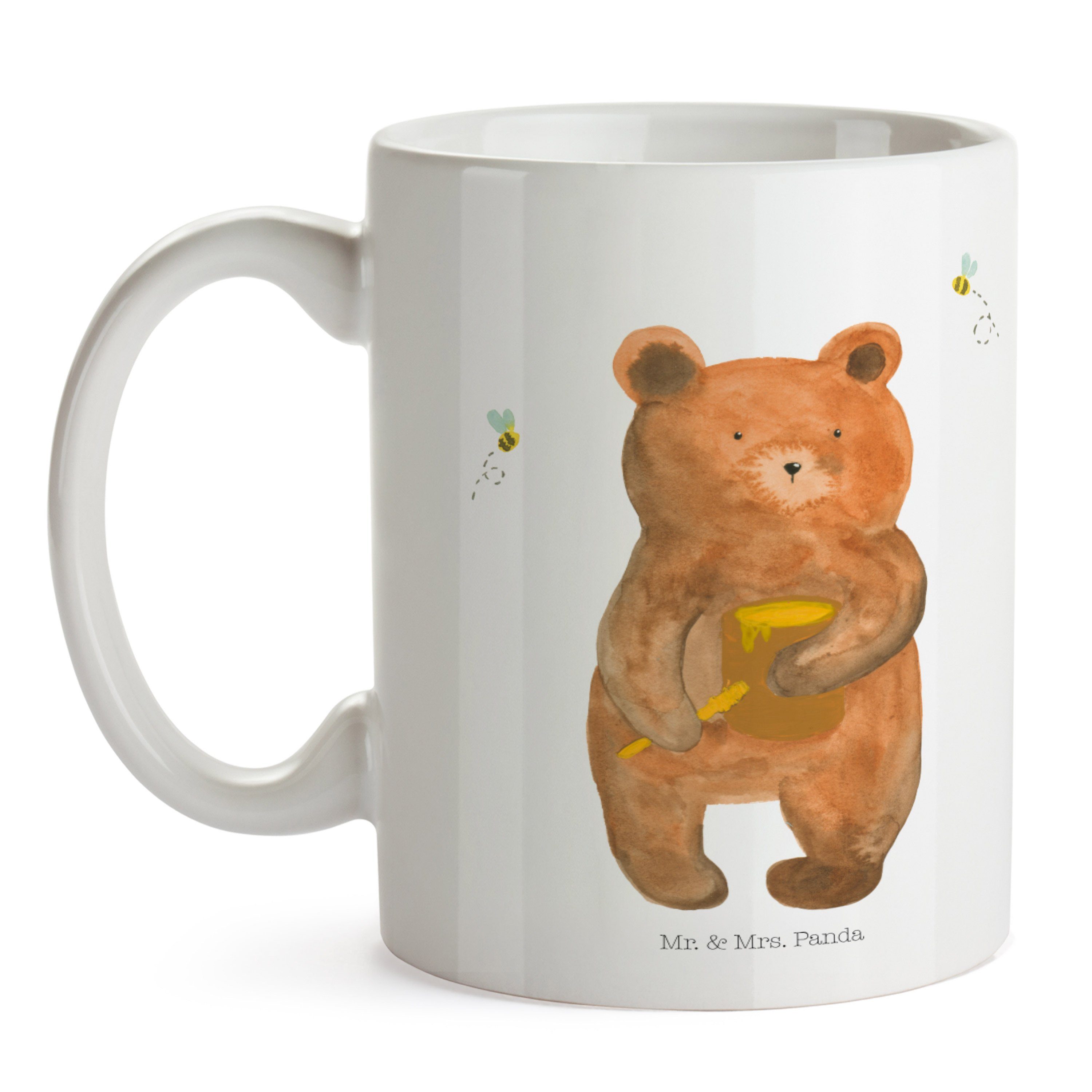 - Tasse Honigbär Panda - Geschenk, Keramik Keramiktasse, Motive, & Teddybär, Tasse Fre, Mrs. Mr. Weiß