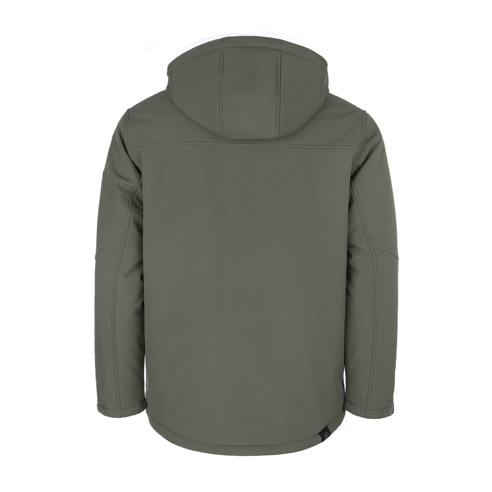 Dry Fashion Softshelljacke Gotland Herren Outdoor-Jacke - Winterjacke mit Fleece-Innenfutter Futter wattiert, Atmungsaktiv, 2-Wege-Reißverschluss, Kapuze abnehmbar
