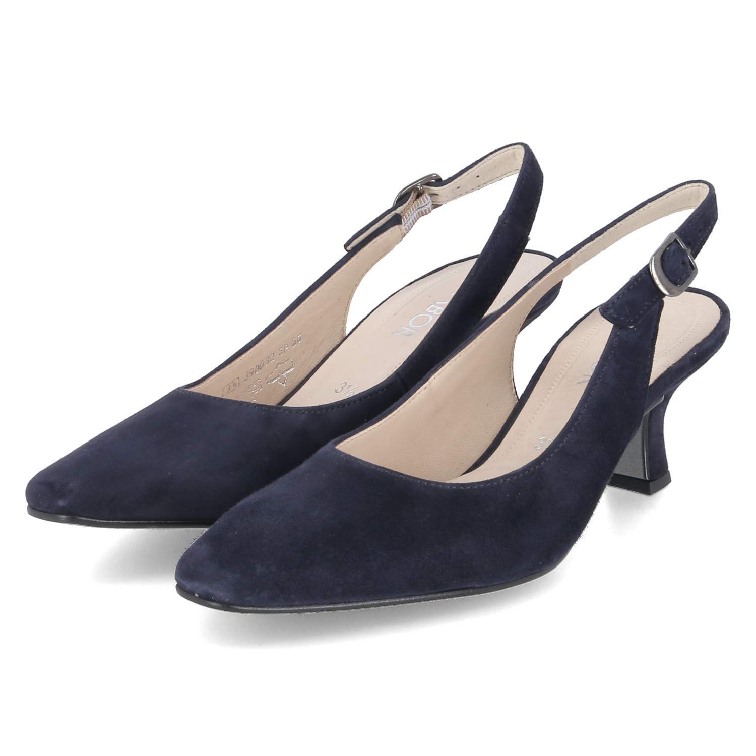 Gabor Gabor 81.510.16 Damen Rauleder blau Slingpumps