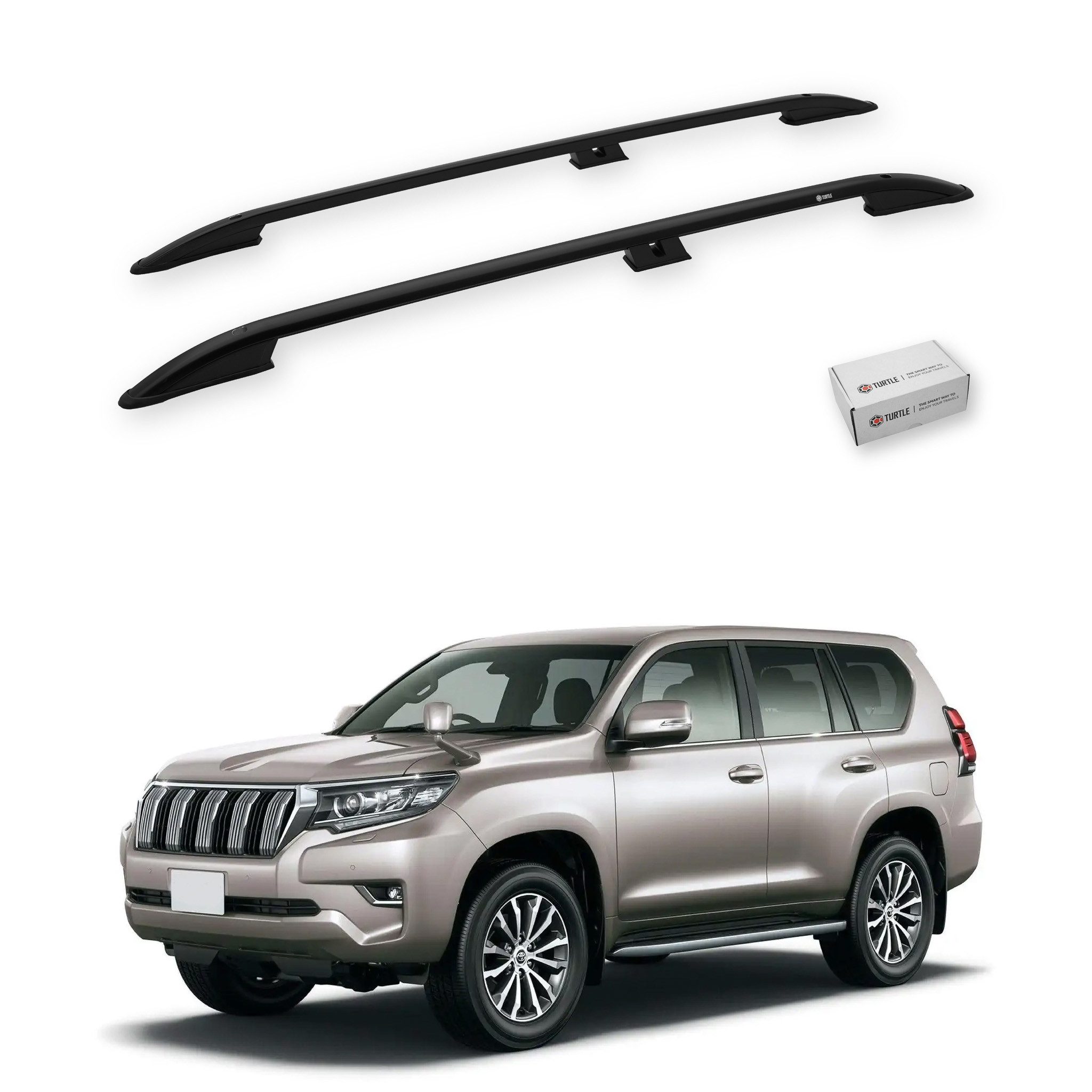 Dachbox-Halterung TURTLE kompatibel mit Toyota Land Cruiser Prado (J150) 2010-2024 Crown