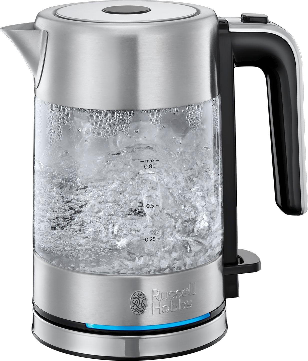 RUSSELL HOBBS Wasserkocher Compact Home Mini 24191-70, 0,8 l, 2200 W, energiesparend