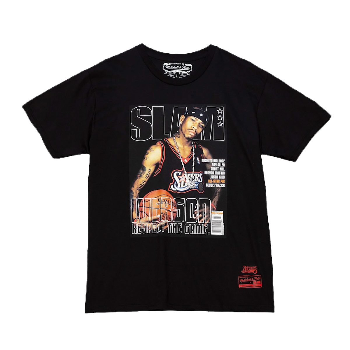 Mitchell & Ness T-Shirt Mitchell & Ness Herren T-Shirt Philly 76ers Slam Cov.Iverson black