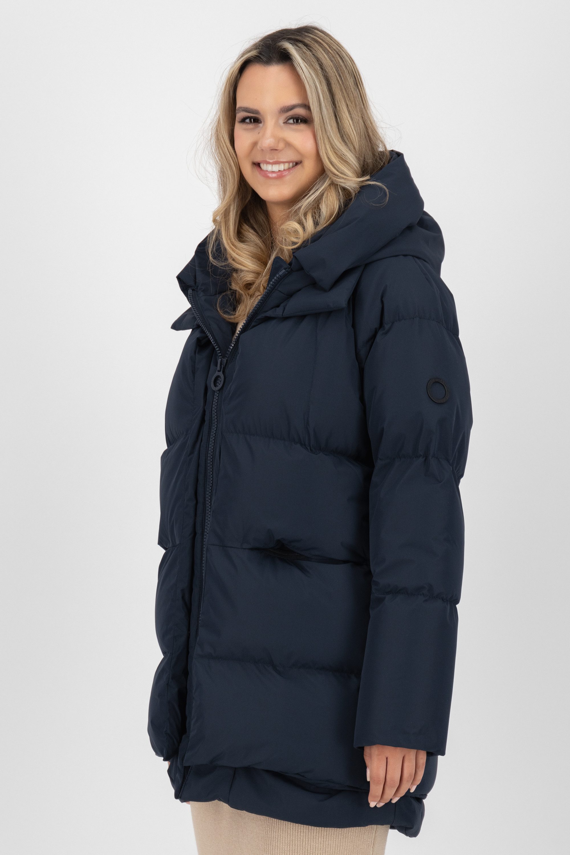 Alife & Kickin Winterjacke Damen LykkeAK A Steppjacke, Winterjacke, gefütterte Jacke Moderne gefütterte Jacke mit großer gefütterter Kapuze