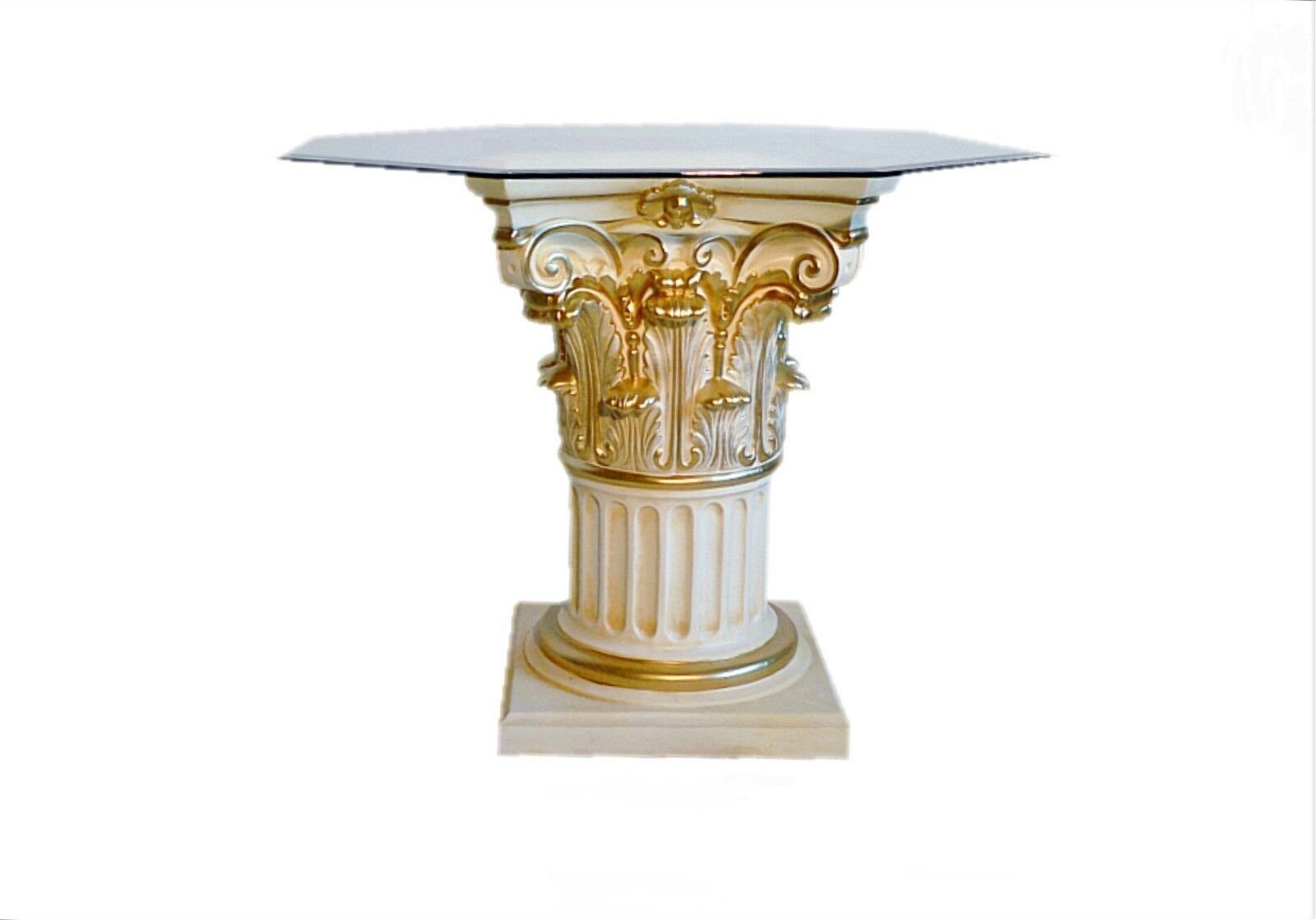 Griechische Achteckiger Säulen-Esstisch Möbel Antikes Esstisch Wohndesign Küchentisch Esszimmertisch