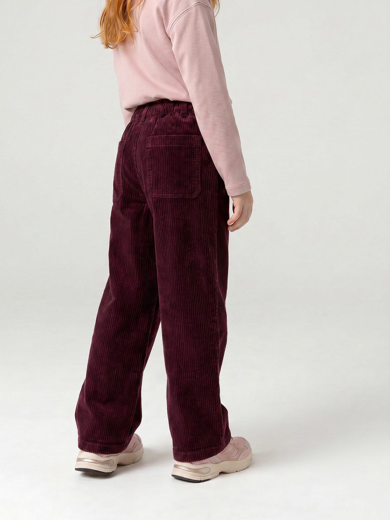 vertbaudet Cordhose Weite Mädchen Cordhose mit Paperbag-Bund – Bild 5 von 5