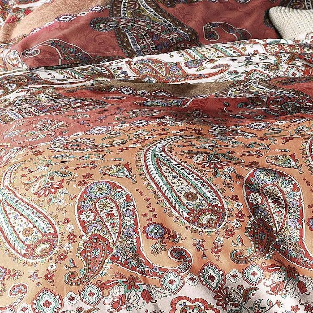 Irisette Bettwäsche Feinbiber Bettwäsche Gwendolyn in Terracotta 135 x 200 günstig online kaufen