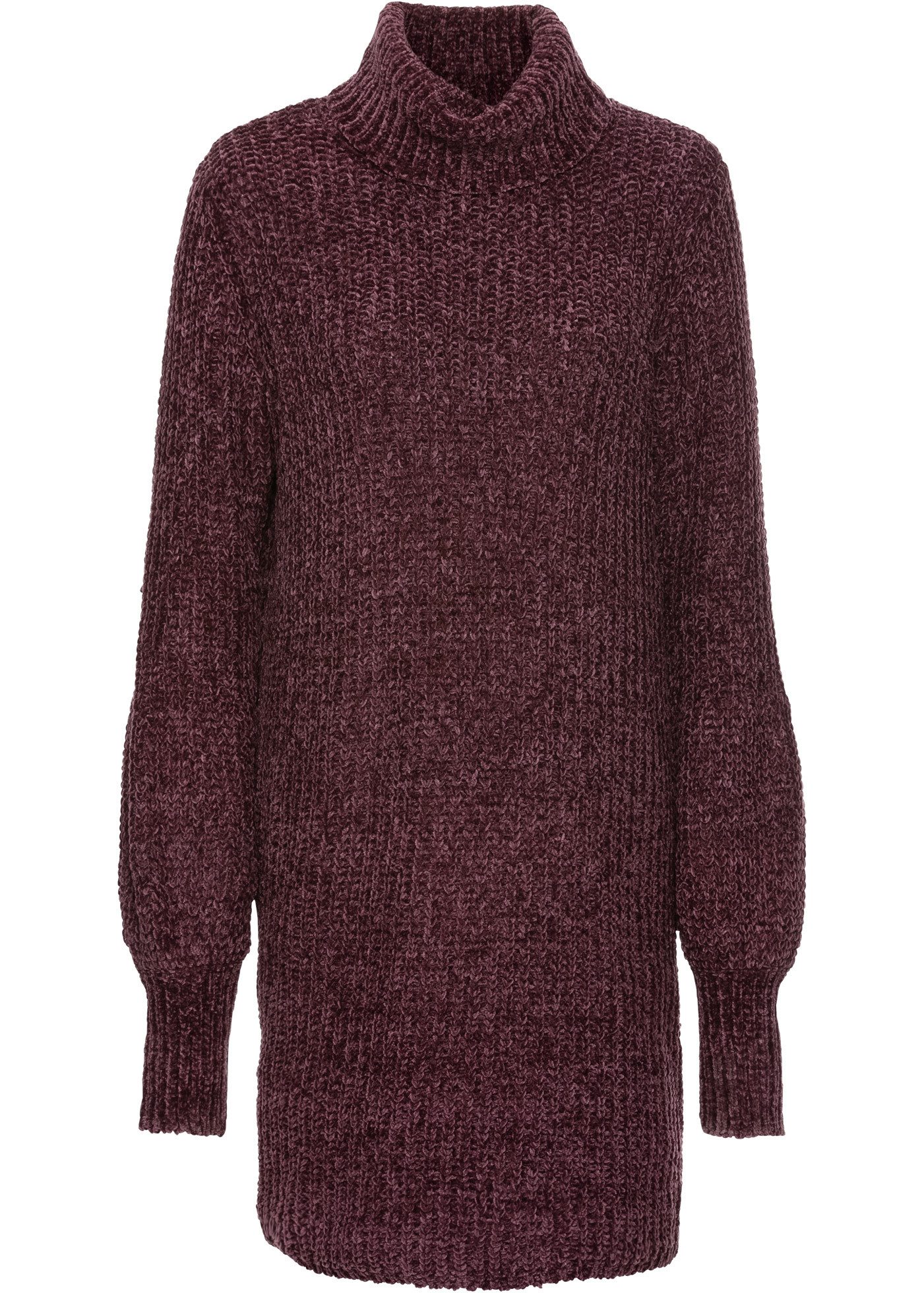 bonprix Strickkleid für eleganten Look, aus Chenille-Qualität, aus recyceltem Polyester