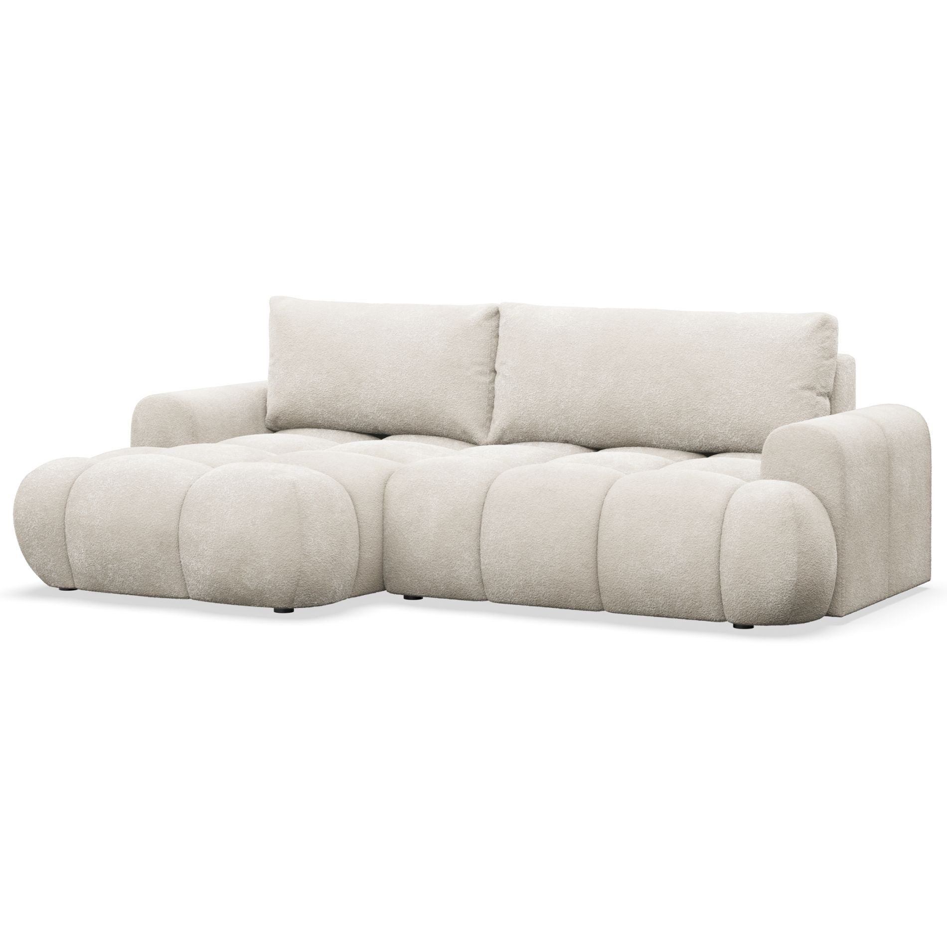 Selsey Ecksofa OMBO MINI, Ecksofa mit Schlaffunktion & Bettkasten, Bouclé, günstig online kaufen