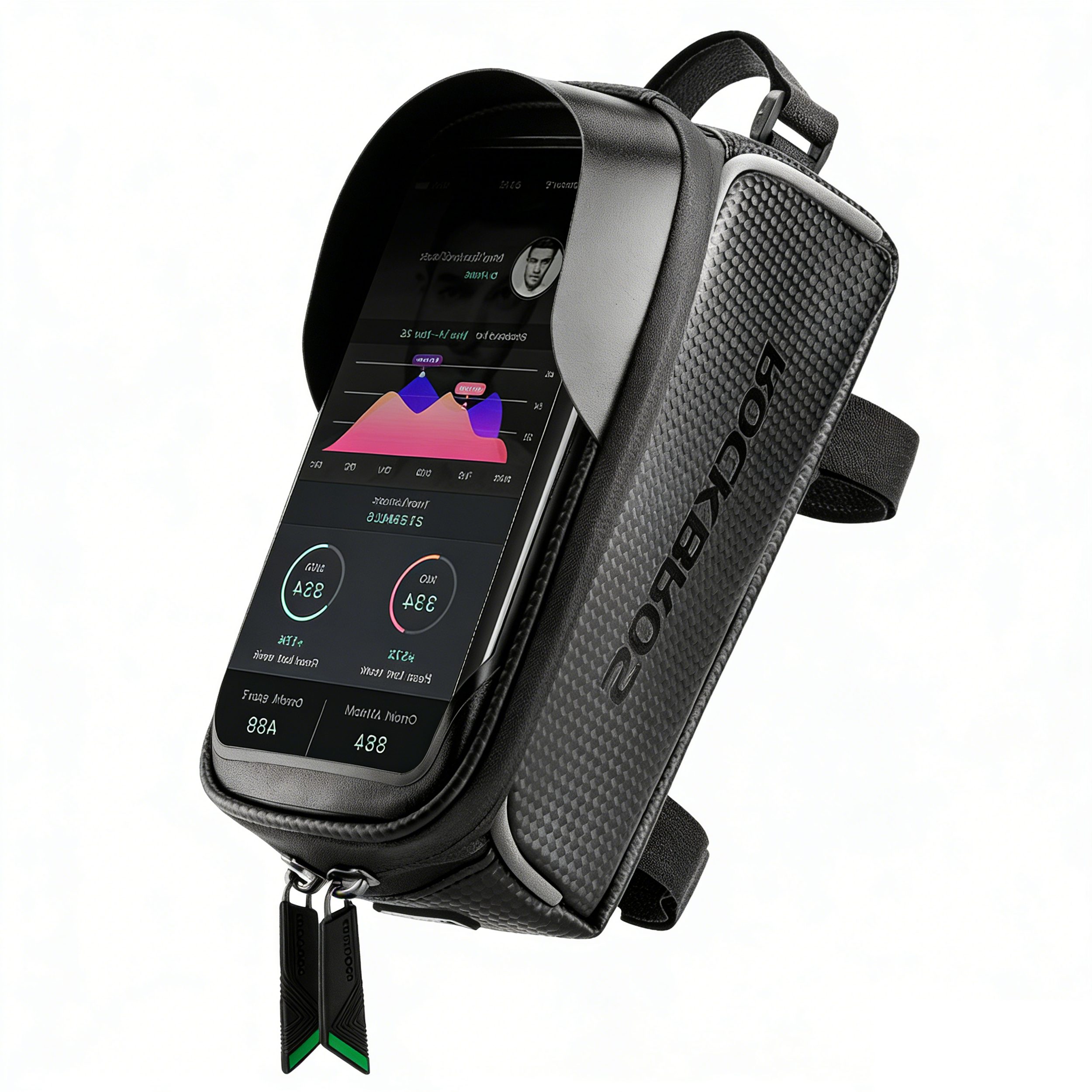 ROCKBROS Fahrradtasche mit Handyfach 6 Zoll, Wasserdicht, Touchscreen, 1L