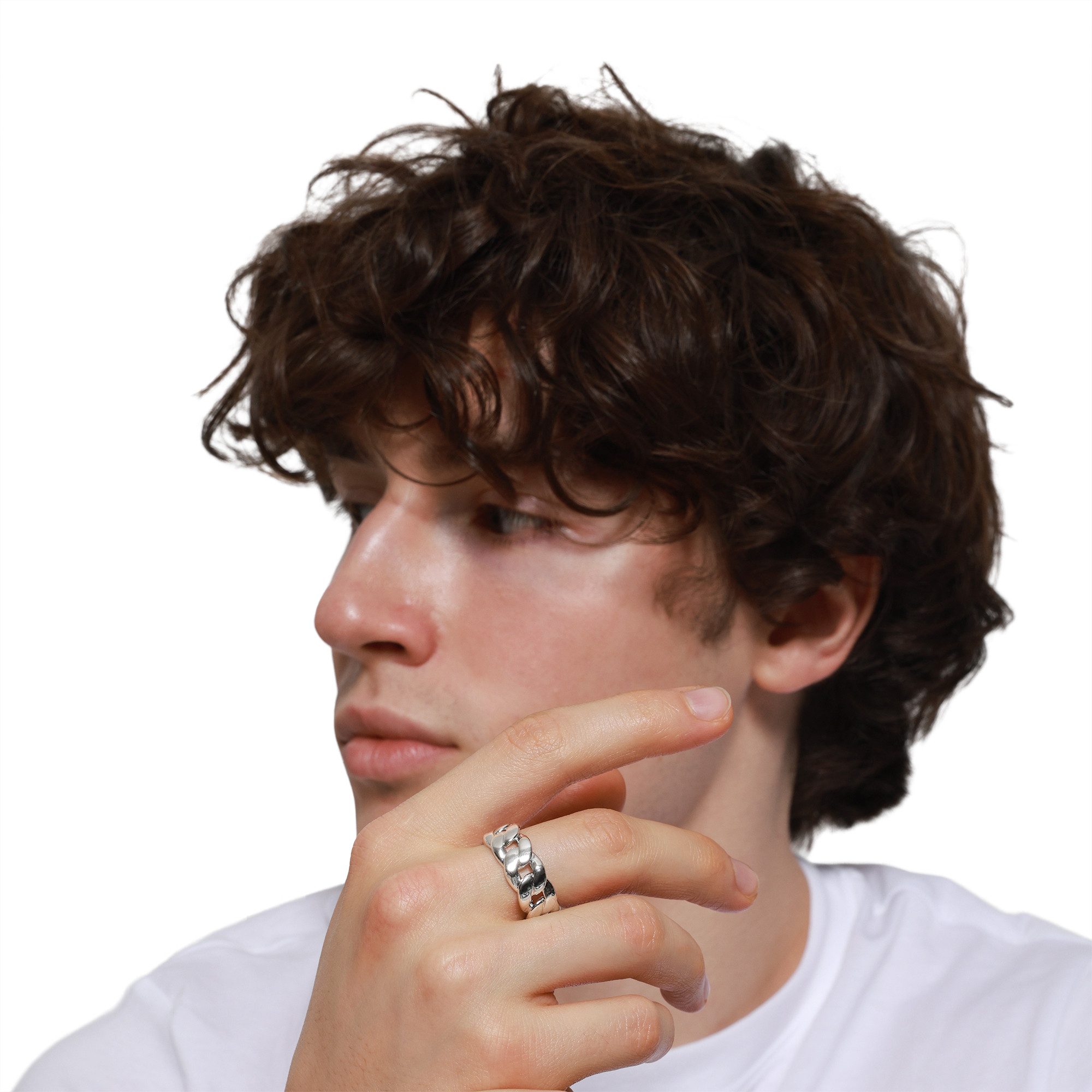 Heideman Fingerring Arbor silberfarben (Ring, 1-tlg., inkl. Geschenkverpackung), moderner Ring für Männer
