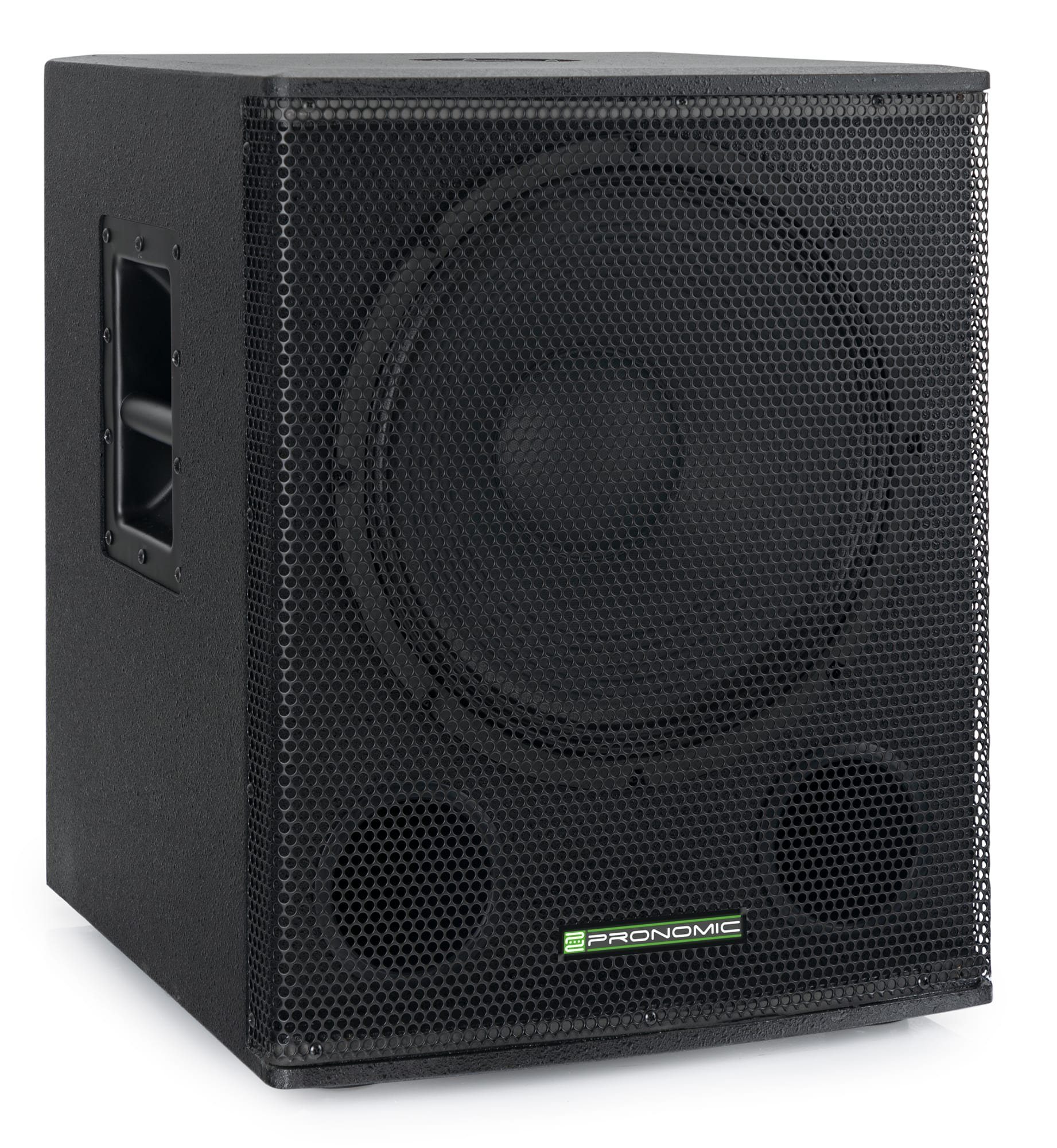 Pronomic SA-18 SUB Aktiv Subwoofer - 1x 18" Speaker mit Bassreflex-Öffnungen Subwoofer (350 W, max. SPL: 128 dB - 35mm-Flansch)