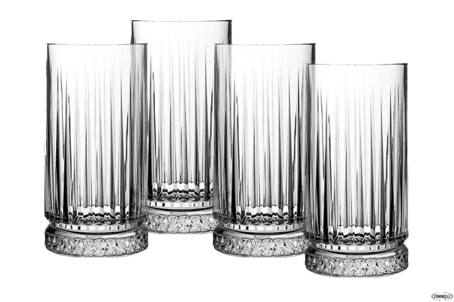 Pasabahce Cocktailglas Pasabahce Longdrinkglas 435 ml Elysia 4er Set, Glas