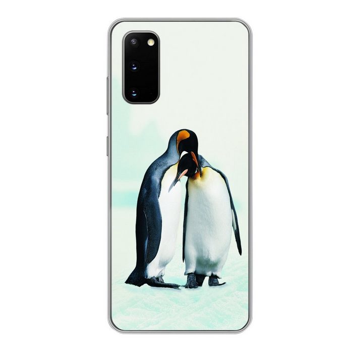 MuchoWow Handyhülle Pinguine - Schnee - Familie Phone Case Handyhülle Samsung Galaxy S20 Silikon Schutzhülle