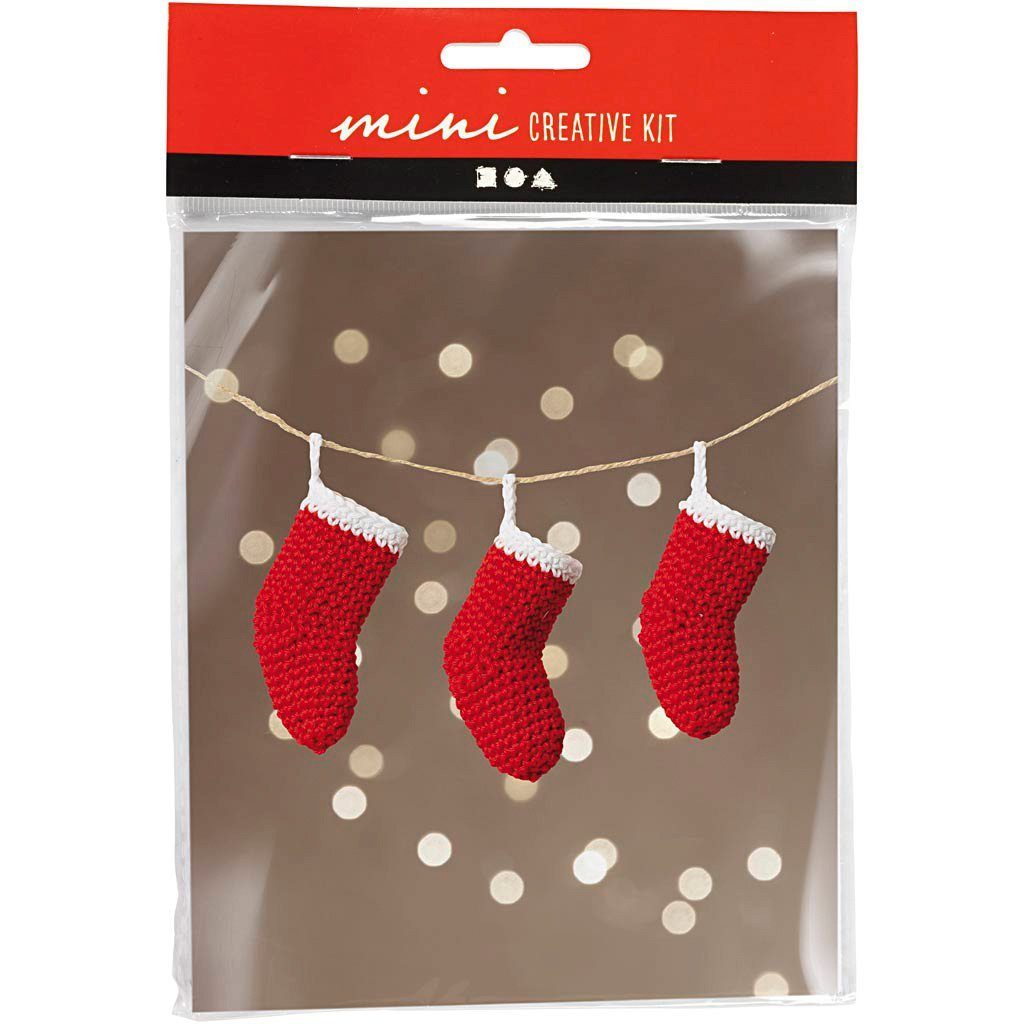 creativ company Bastelband Weihnachtsstrümpfe, 4 Teile