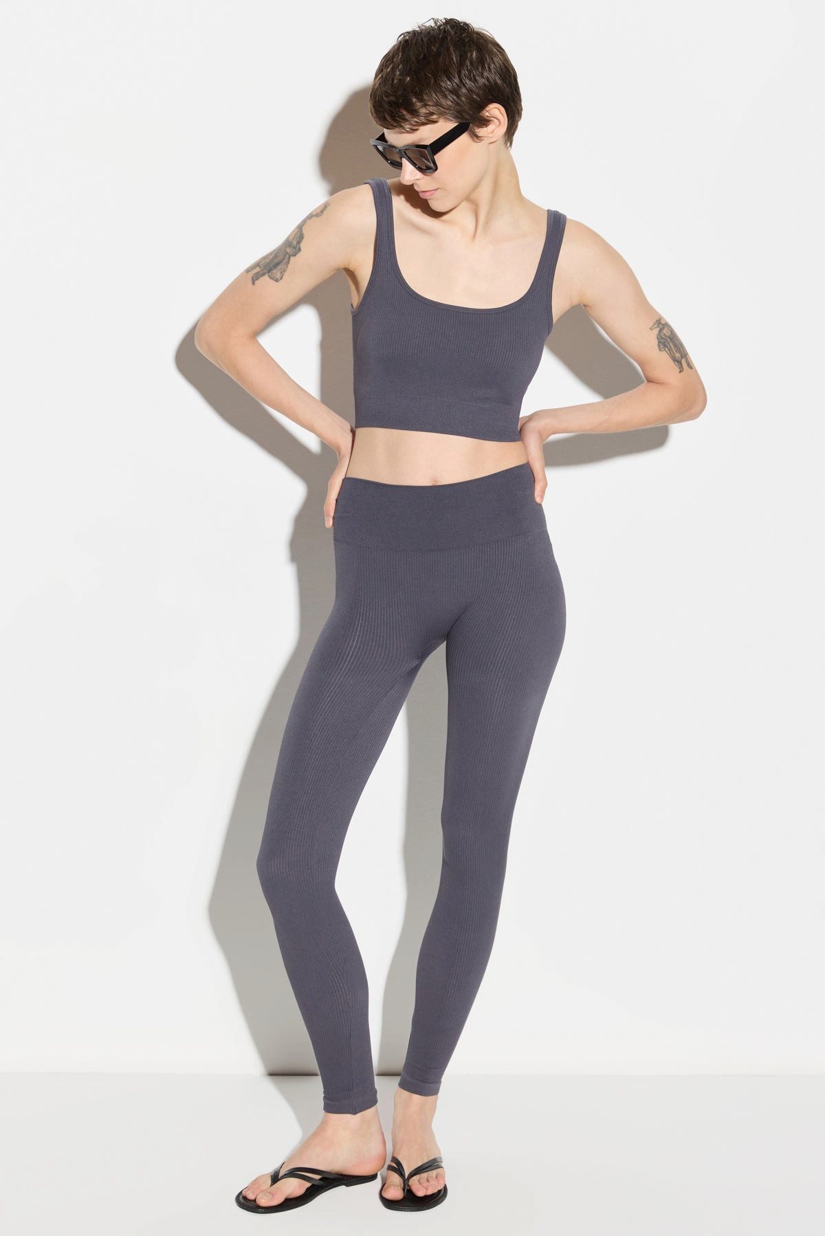 No Matter What Crop-Top Gepolstertes Crop-Top mit dicken Trägern