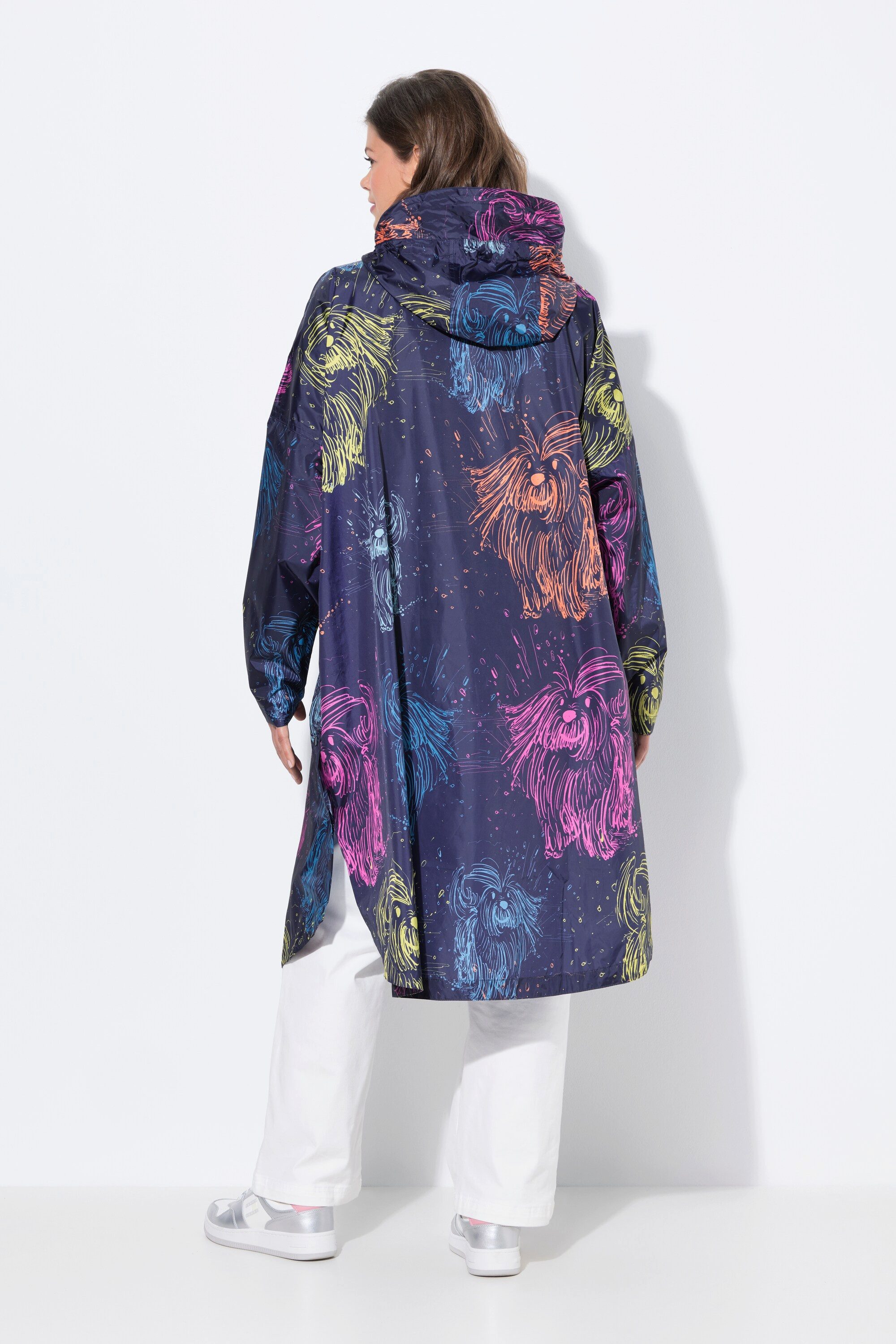 Laurasøn Funktionsjacke Funktions-Regencape Unisex Print Kapuze