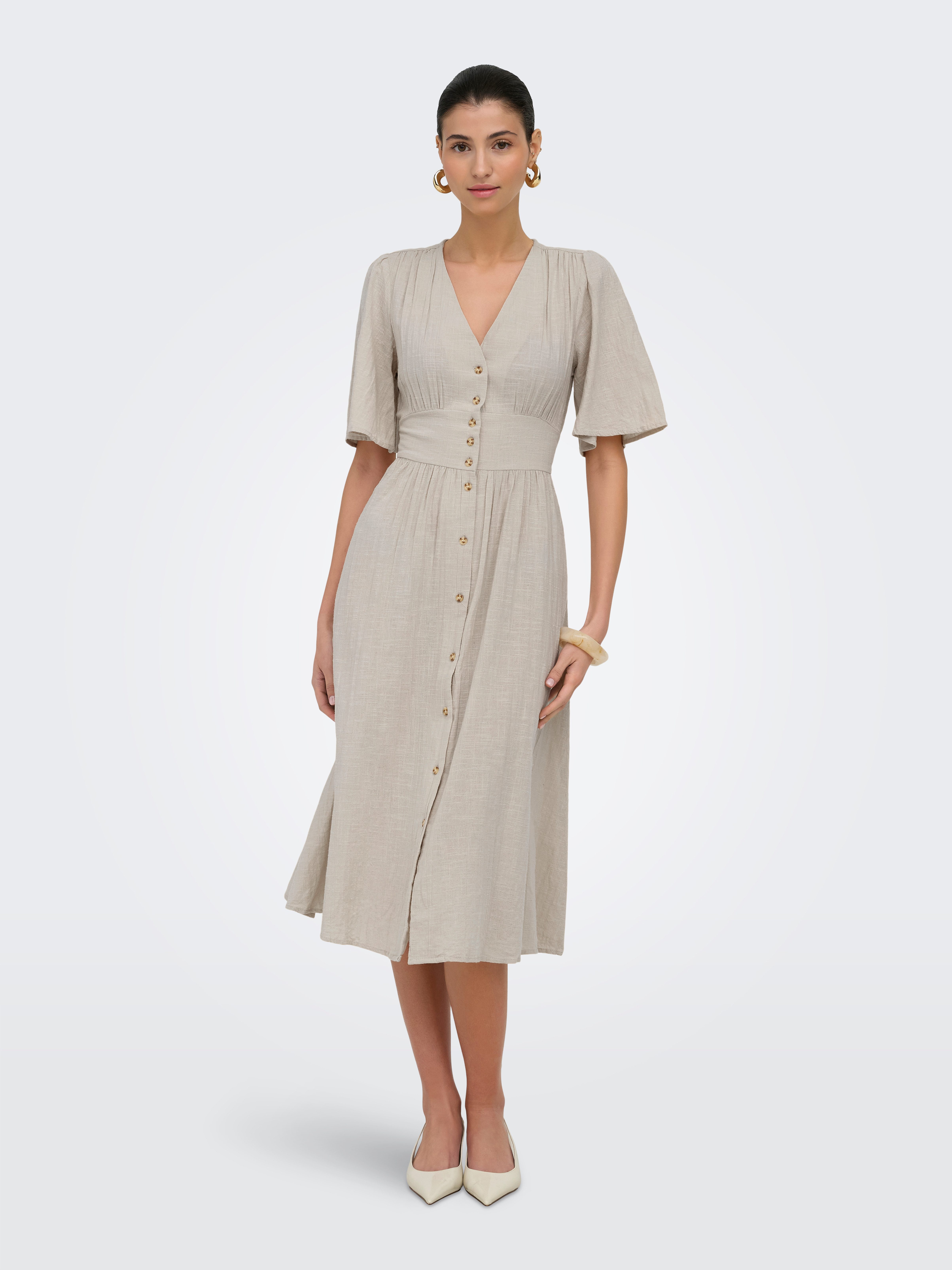 ONLY Sommerkleid ONLTIZANA 2/4 MIDI DRESS WVN NOOS