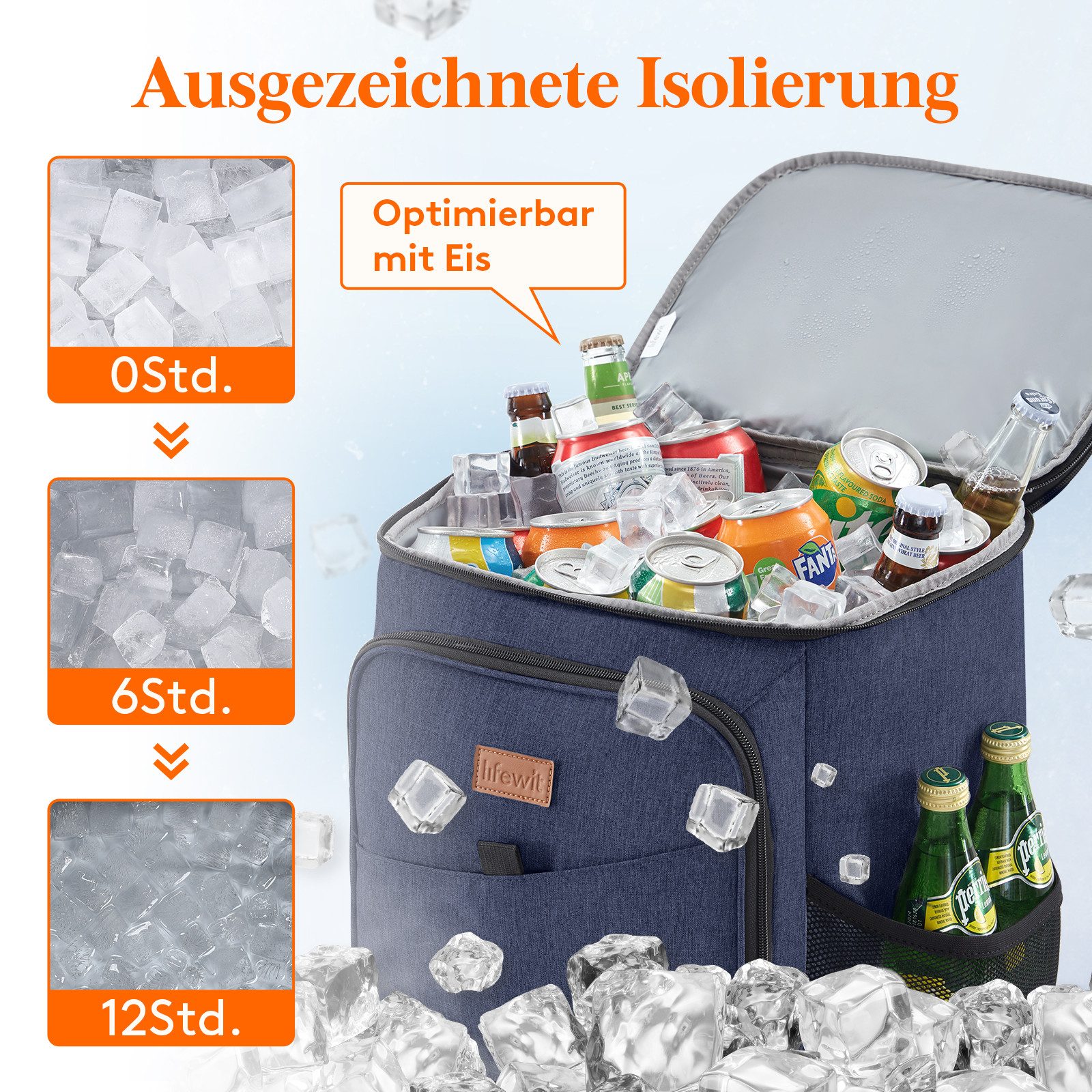 Lifewit Picknickrucksack Große kühlrucksack, auslaufsichere tragbare günstig online kaufen