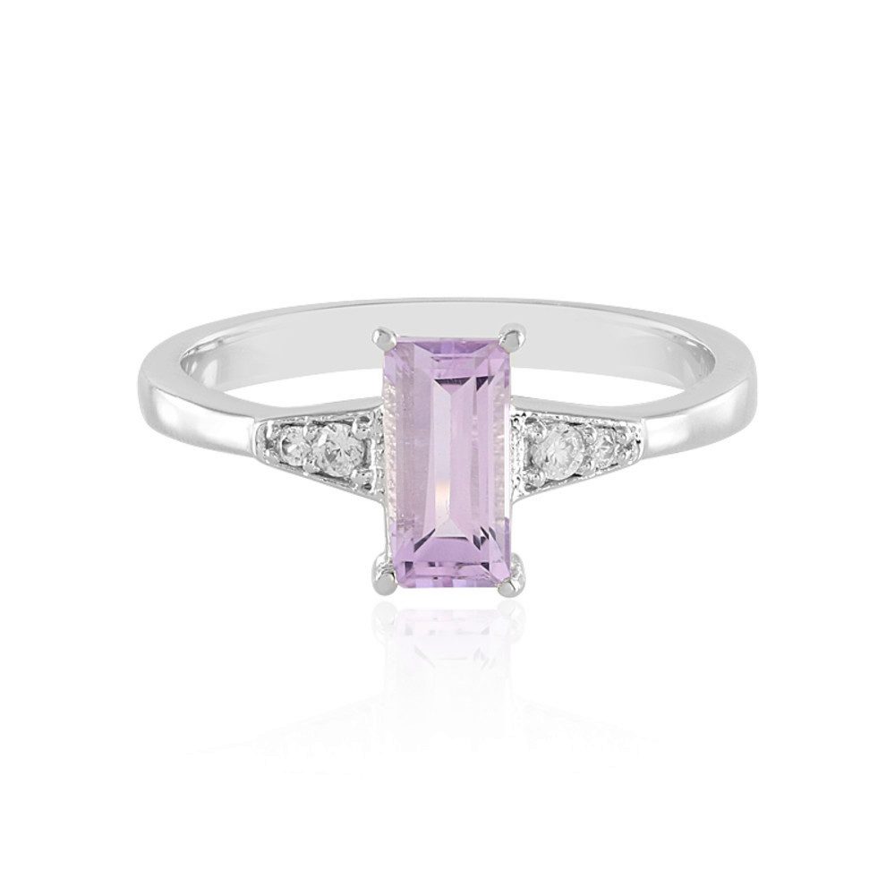 Cavill Silberring Lavendel-Amethyst Ring 0,78 ct Zirkon 925er Silber platti günstig online kaufen