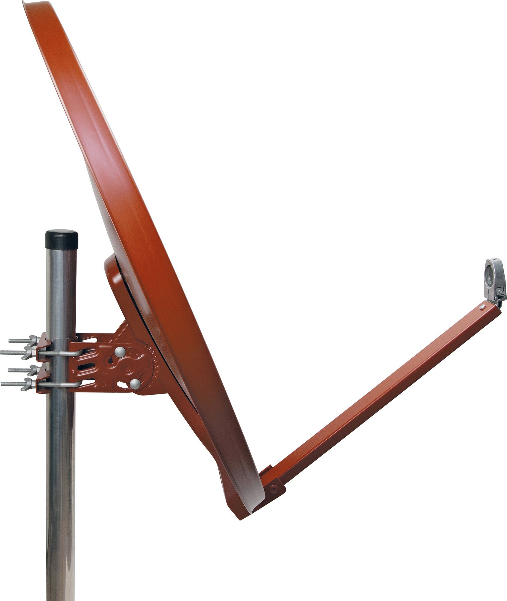 Schwaiger 714265 SAT-Antenne (88 cm, Aluminium, ziegelrot)