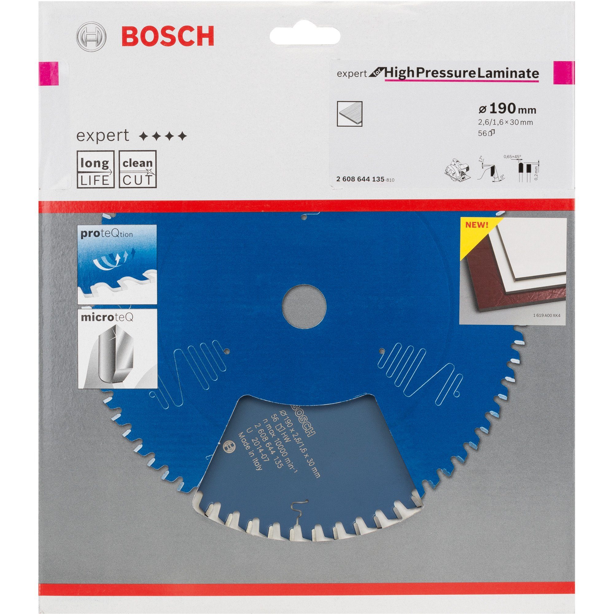 BOSCH Sägeblatt Bosch Professional Kreissägeblatt Expert for High