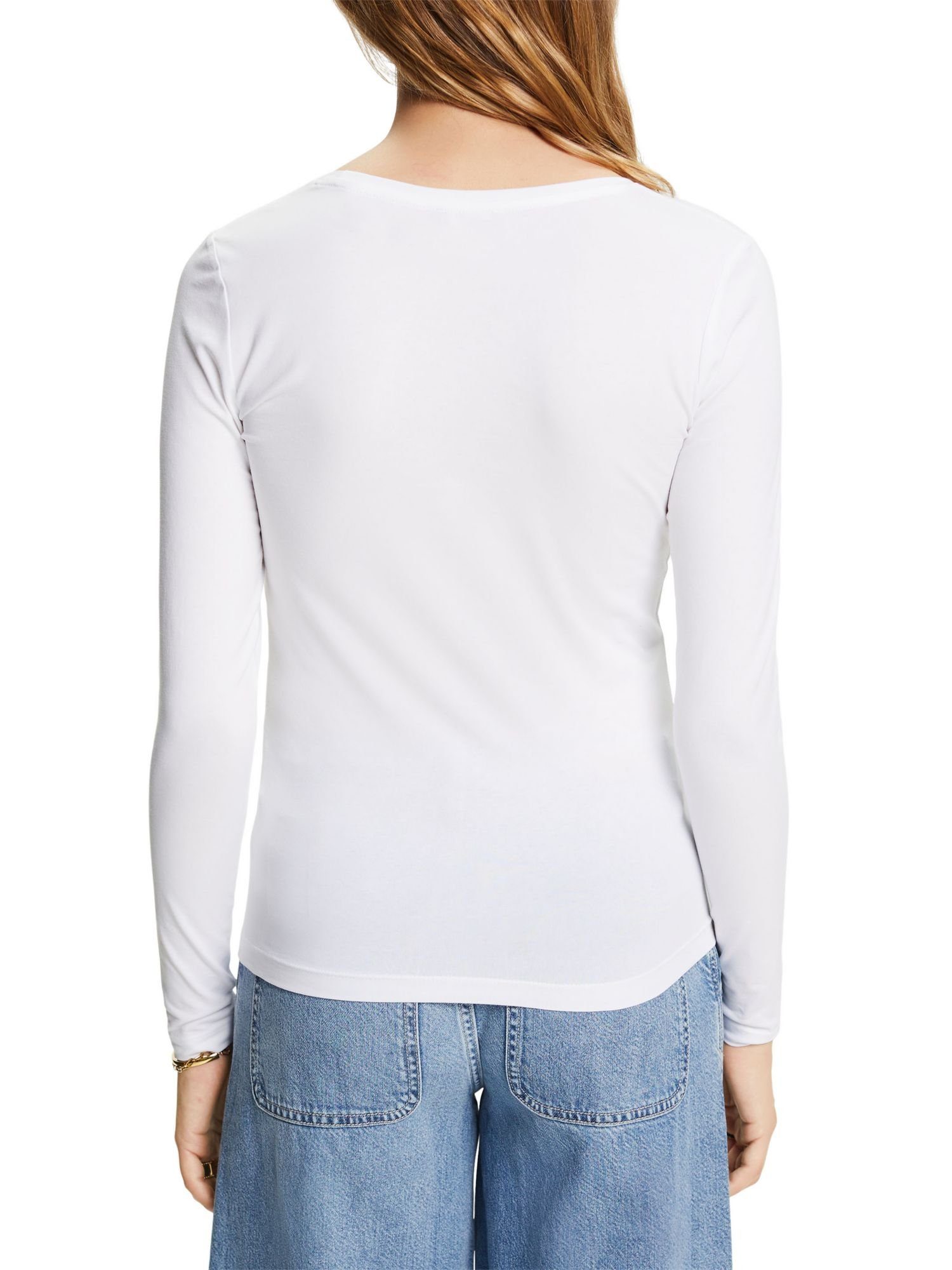 WHITE Langarmshirt T-Shirts (1-tlg) Esprit