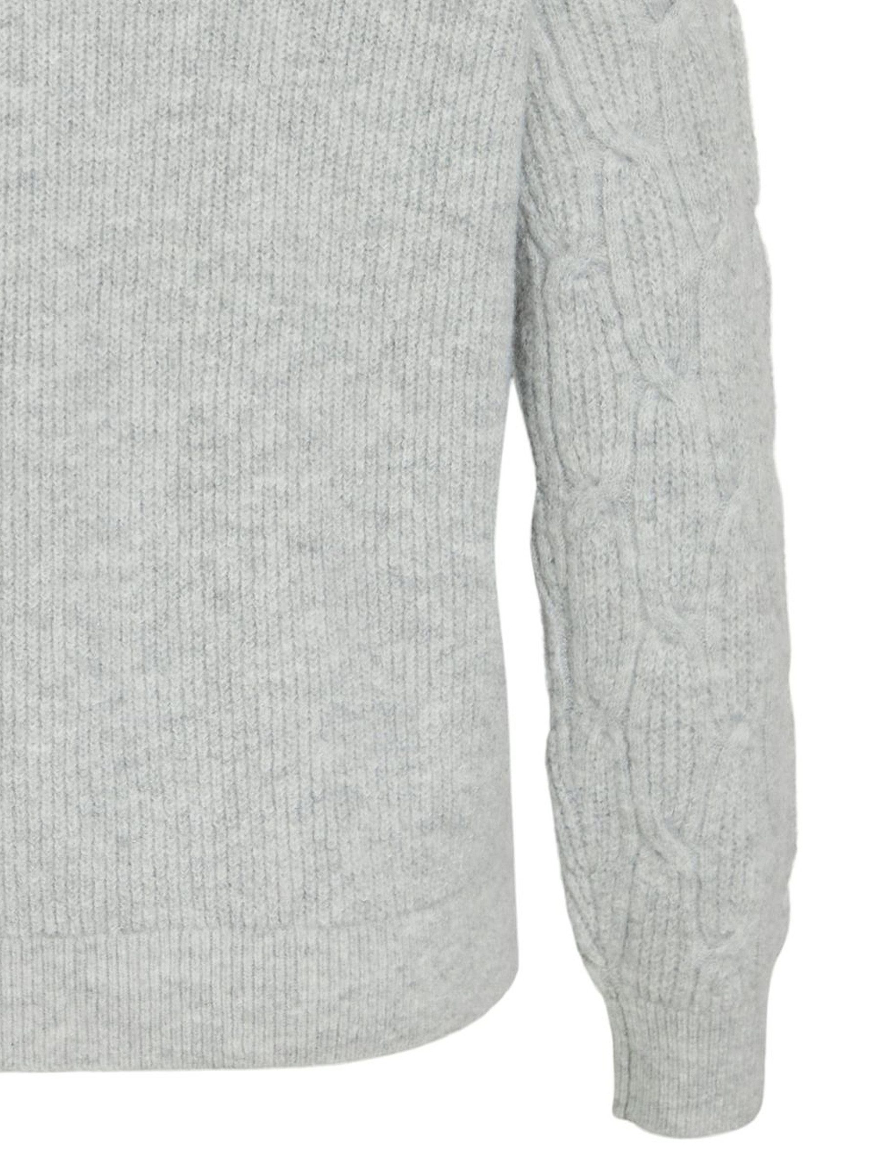 Vila Strickpullover Gemusterter Pullover mit elegantem Zopfmuster-Design VI günstig online kaufen