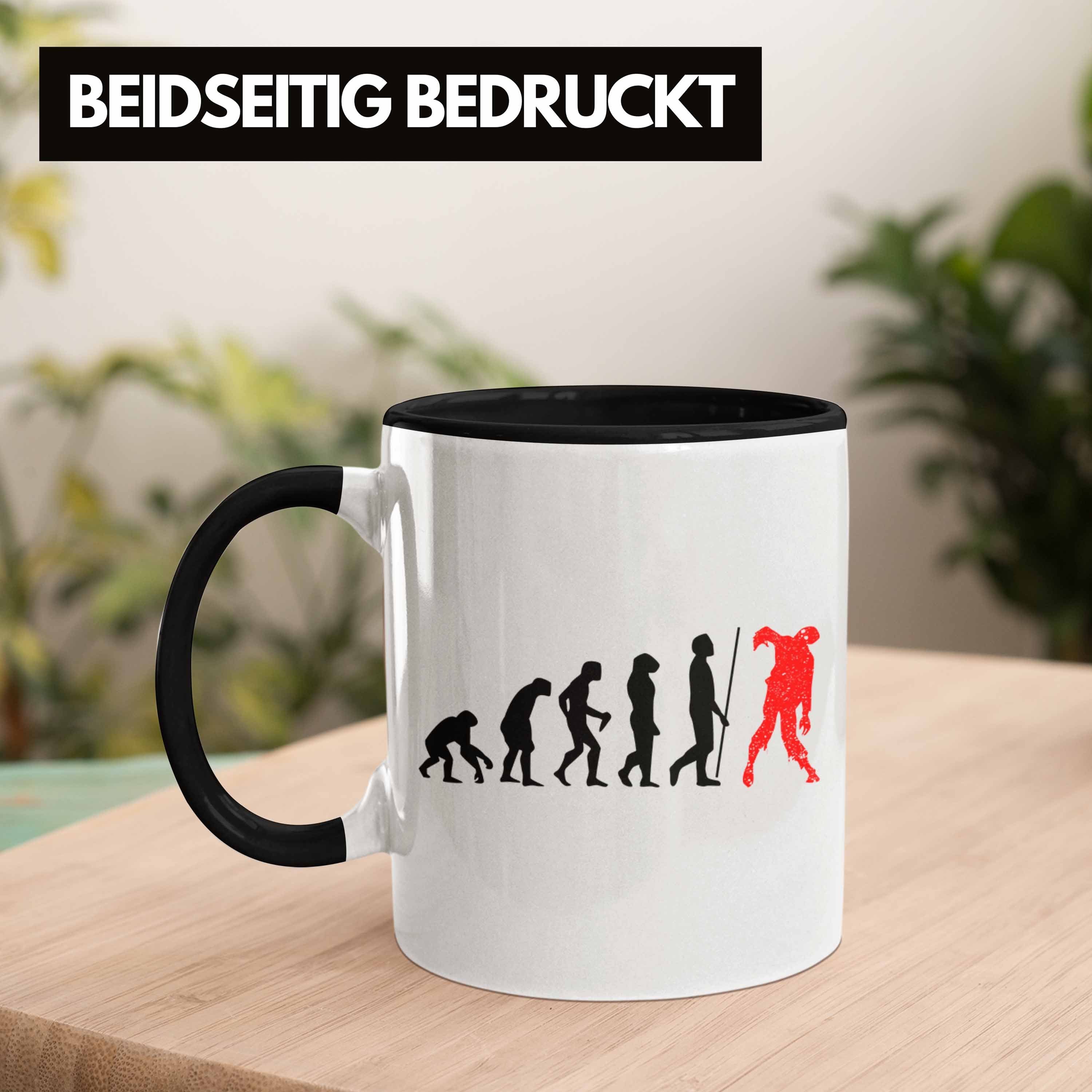 Dabbing Tasse Dekoration Skelet Halloween Schwarz Becher Trendation Kürbis Tasse