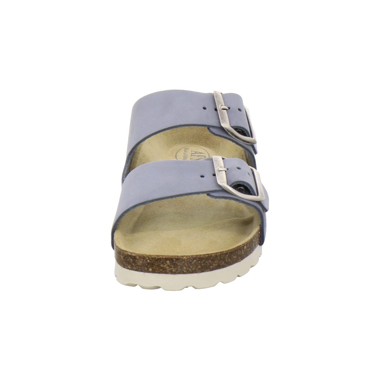 AFS-Schuhe 2100 Pantolette für mit Made Damen in aus sky Fussbett, Germany Leder