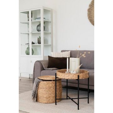 ebuy24 Couchtisch Naro Ecktisch Ø50cm natur.