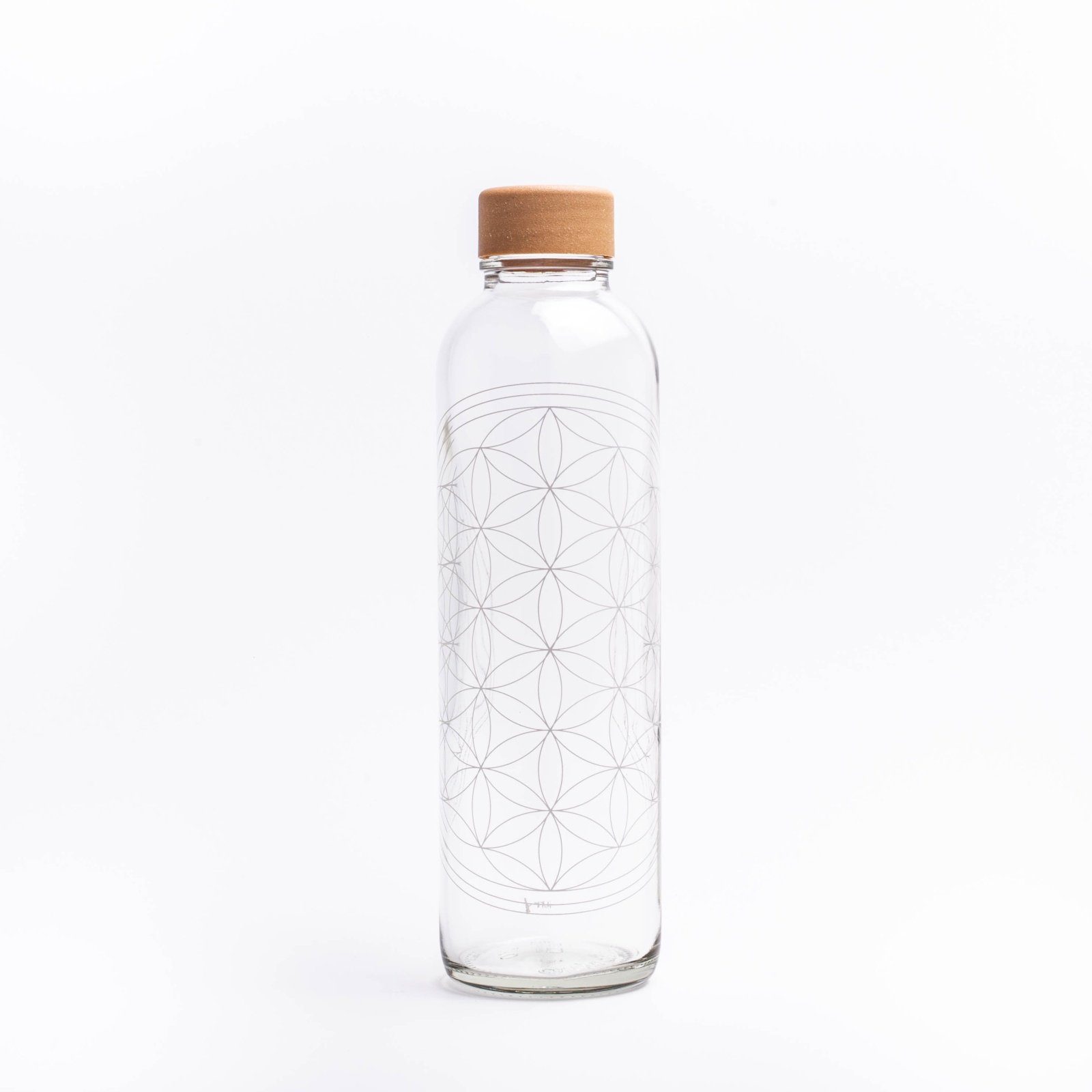 Trinkflasche CARRY 0.7 l FLOWER OF LIFE GLAS, Regional produziert