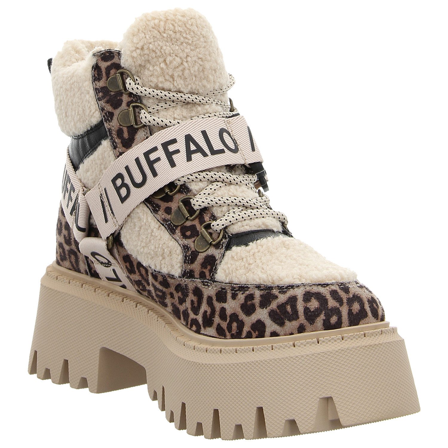 Buffalo Aspen Com Mid Schnürstiefelette
