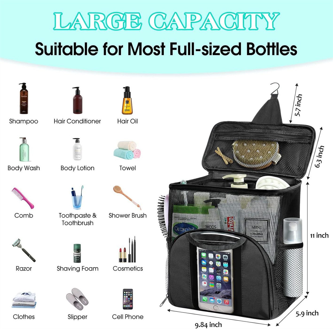 autolock Kulturbeutel Tragbare Dusche Schlafsaal,große Kapazität Dusche Tot günstig online kaufen