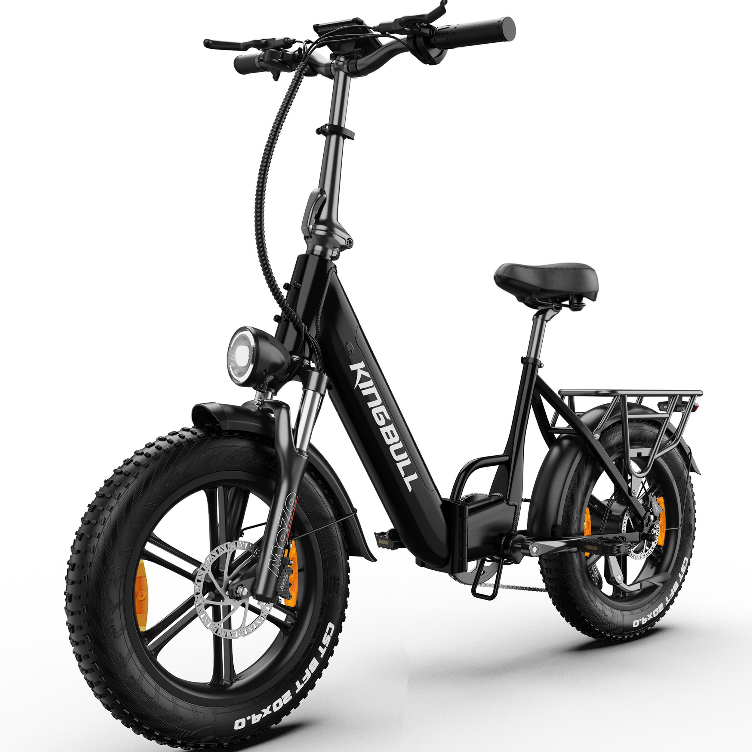 Vankel E-Bike Cityrad KLR herren Elektrofahrrad 648WH cityrad 20×4.0 damen 13.5AH max.100km, Kettenschaltung, Heckmotor, 648 Wh, (Beleuchtungsset mit Batterieladegerät, Batterieschlüssel, Werkzeug), 7 Gang, 648Wh Akku, Elektrofahrrad mit Gepäckträger, E-b