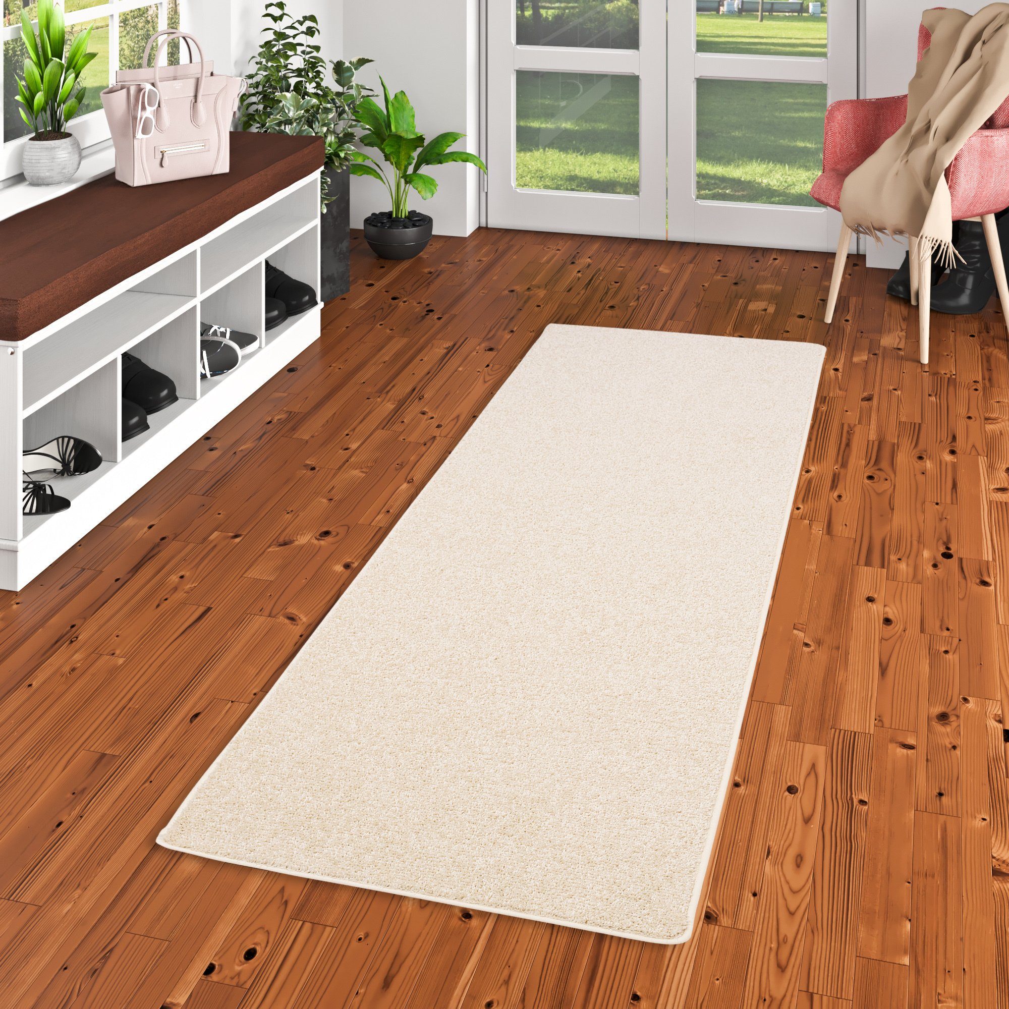 Snapstyle Veloursteppich Hochflor Velours Teppich Läufer günstig online kaufen